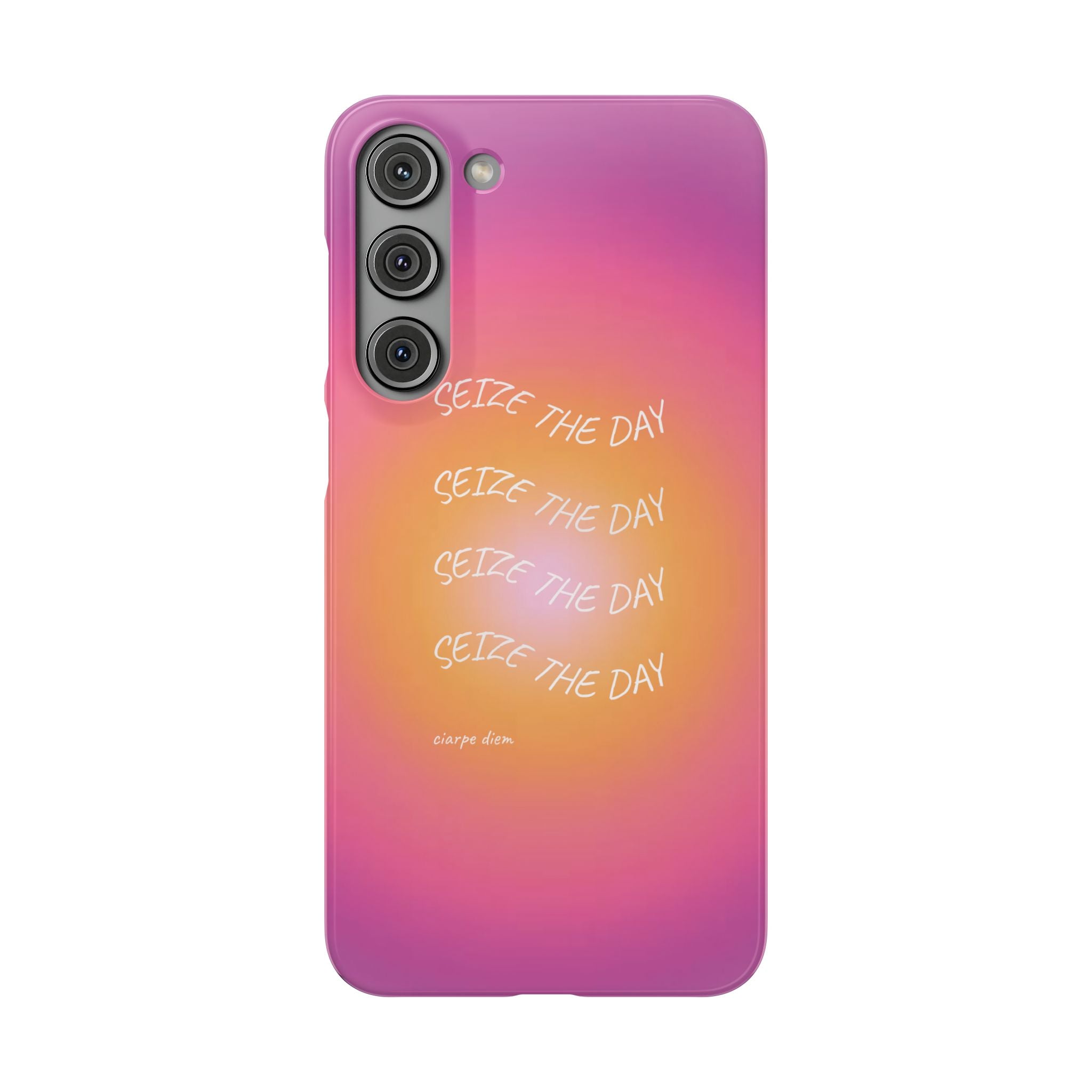 Carpe Diem Sunburst Gradient Snap Phone Case