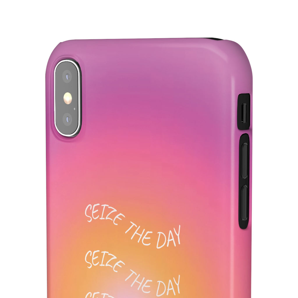 Carpe Diem Sunburst Gradient Snap Phone Case