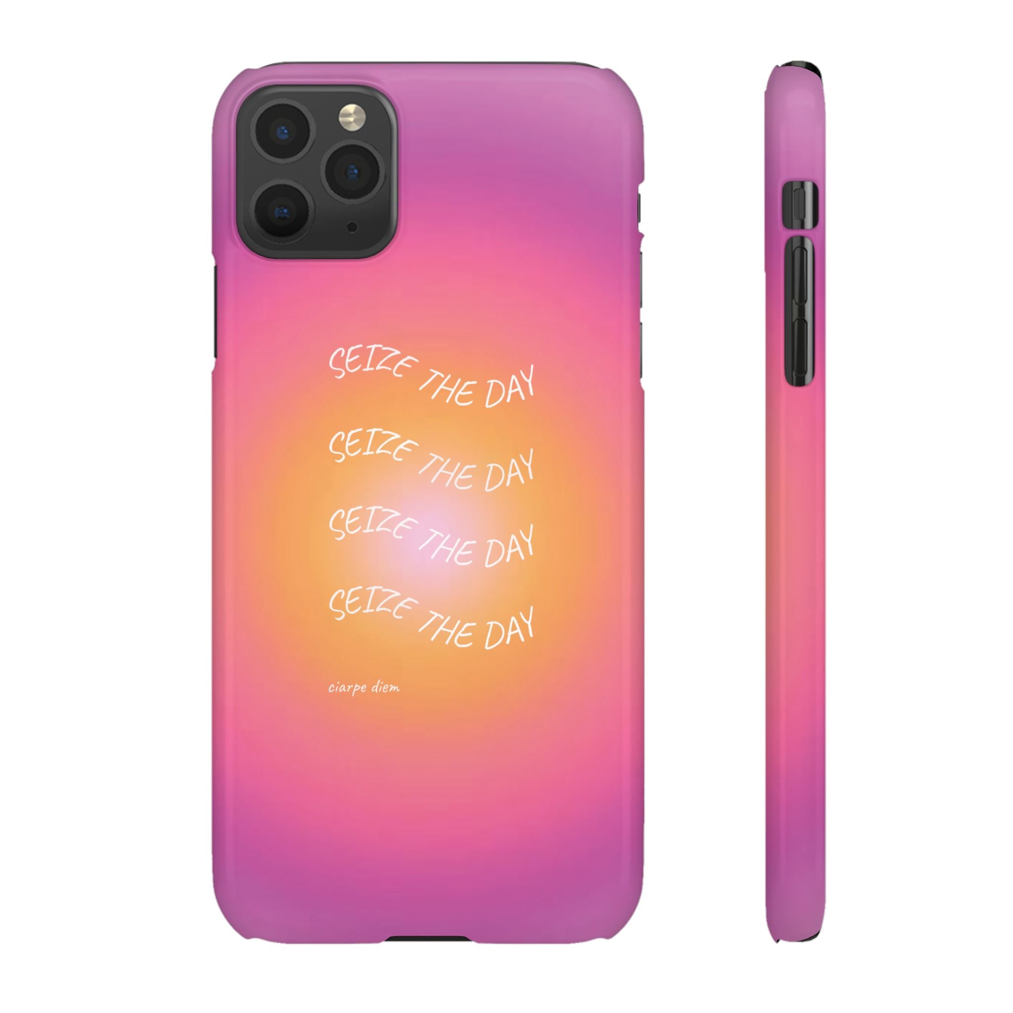 Carpe Diem Sunburst Gradient Snap Phone Case