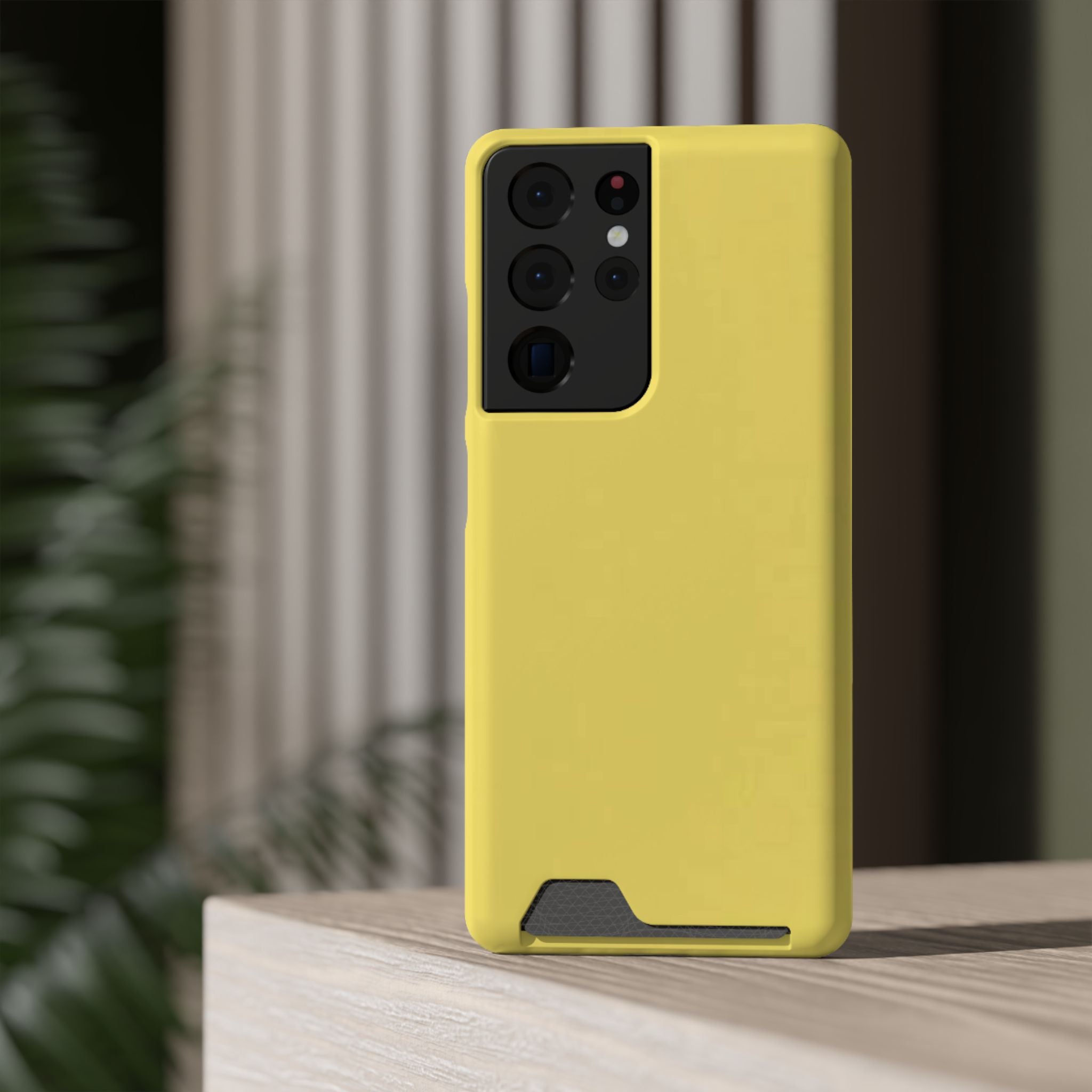 Yellow Card-Holder Phone Case