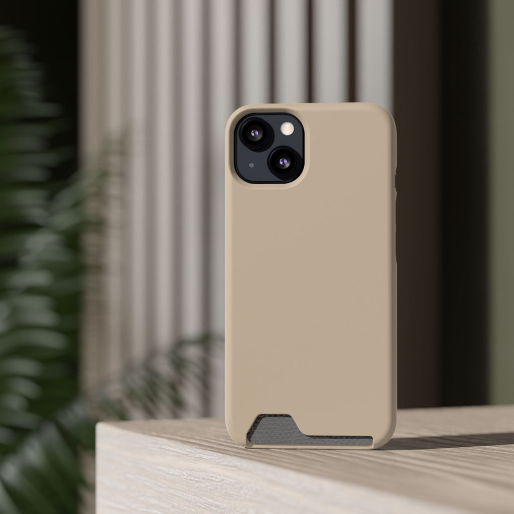 Beige Card-Holder Phone Case