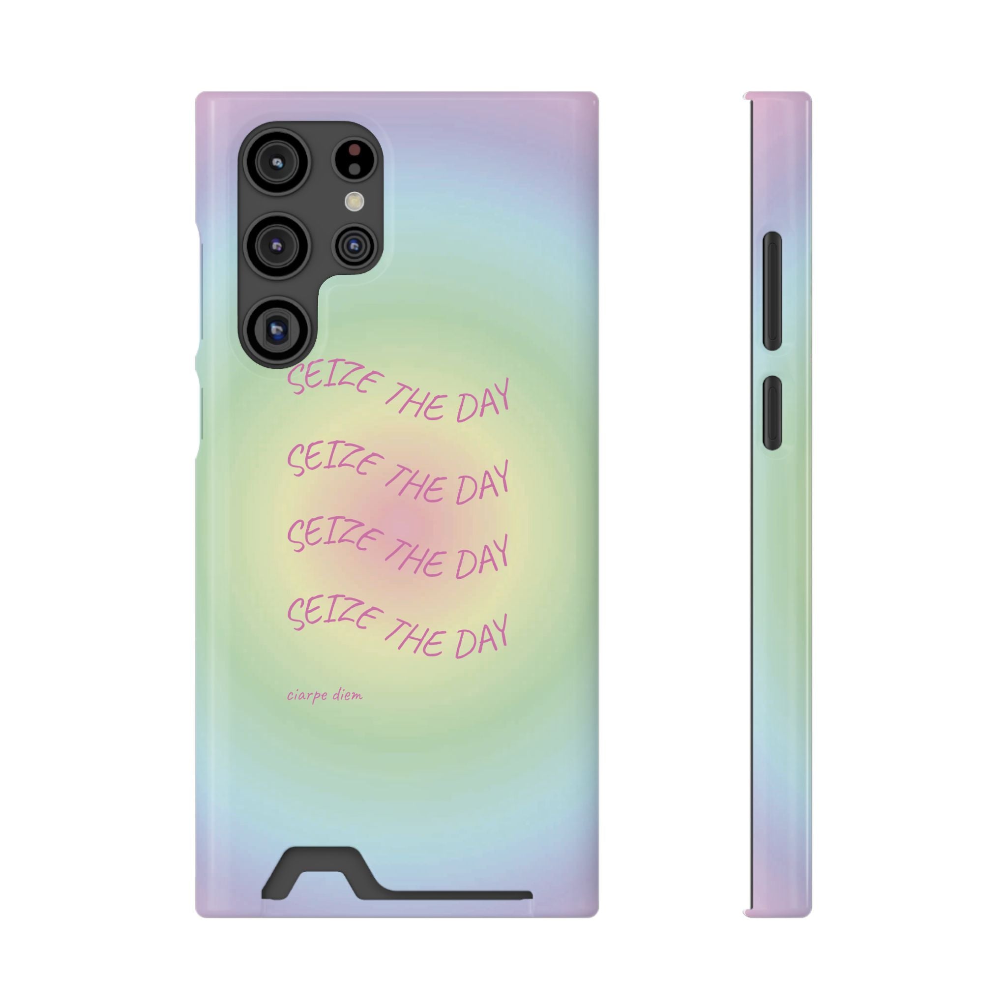 Bermuda Halo 'Seize The Day' Card Holder Phone Case