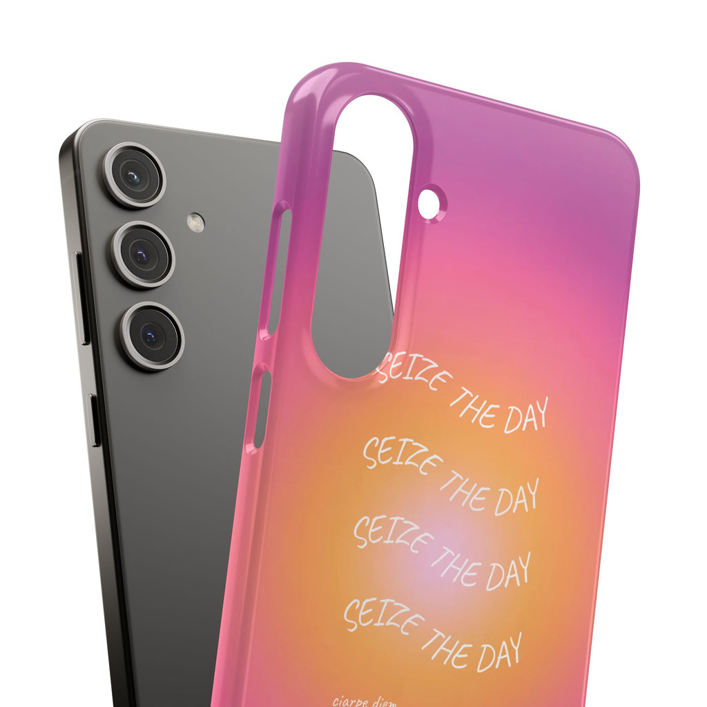 Carpe Diem Sunburst Gradient Snap Phone Case