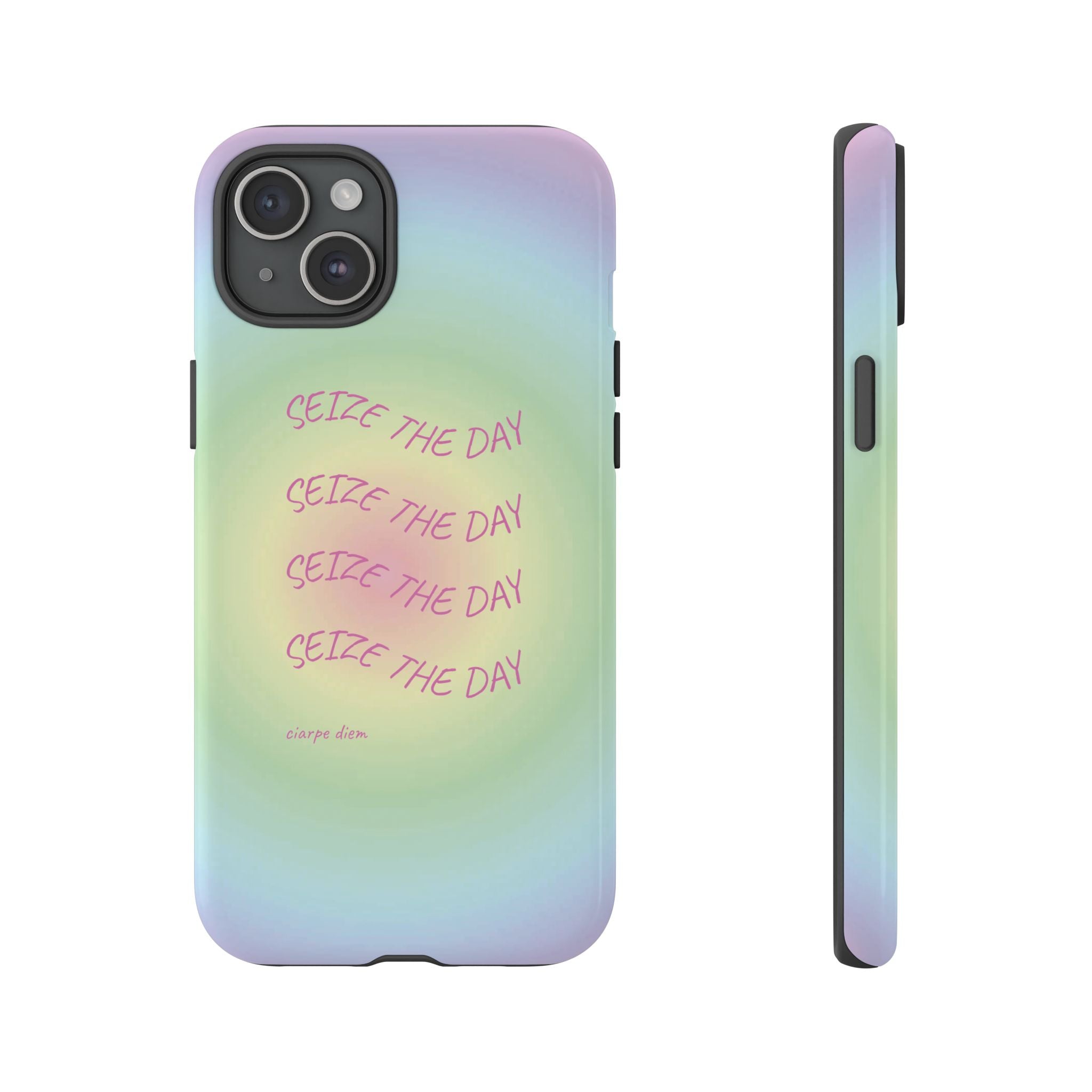 Bermuda Halo Seize The Day Pastel Gradient Tough Phone Case