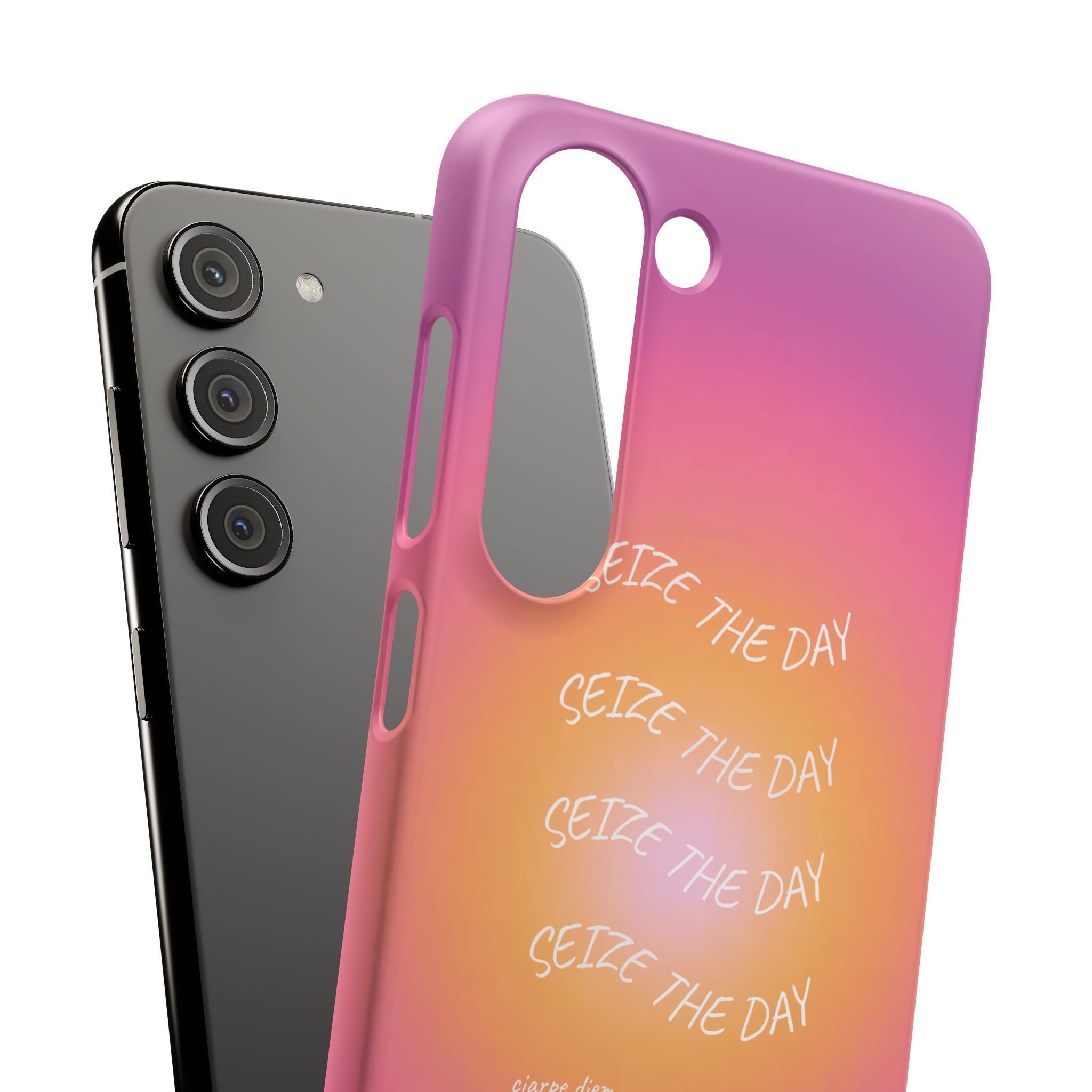 Carpe Diem Sunburst Gradient Snap Phone Case