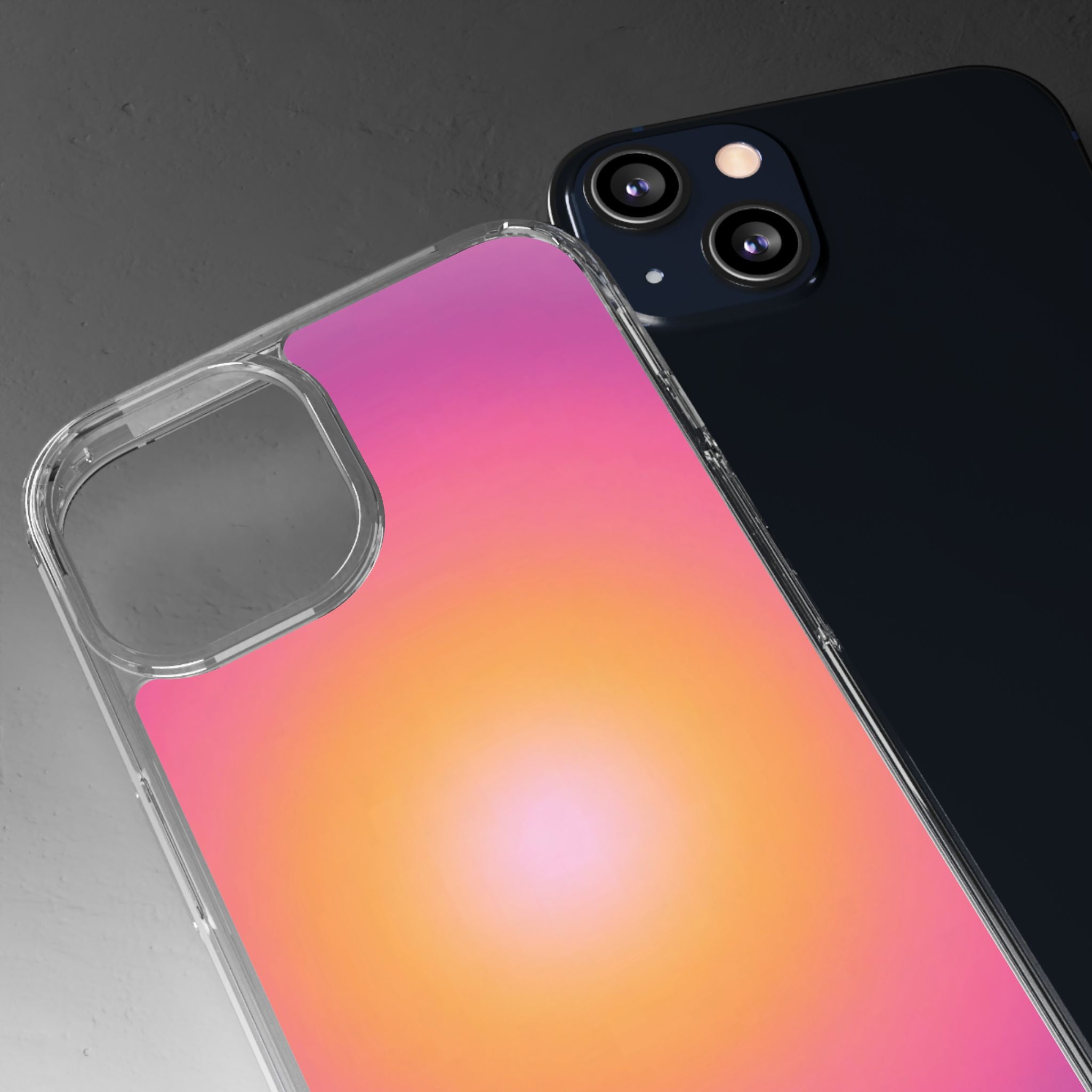 Sunset Gradient Clear Protective Cover