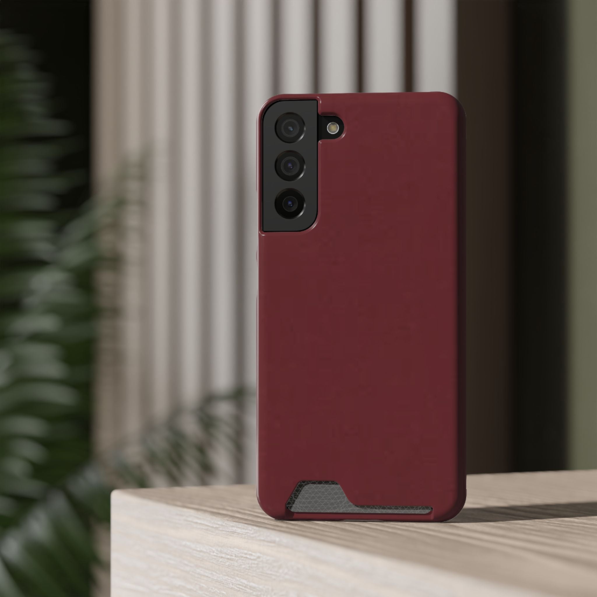 Dark Cherry Card Holder Phone Case
