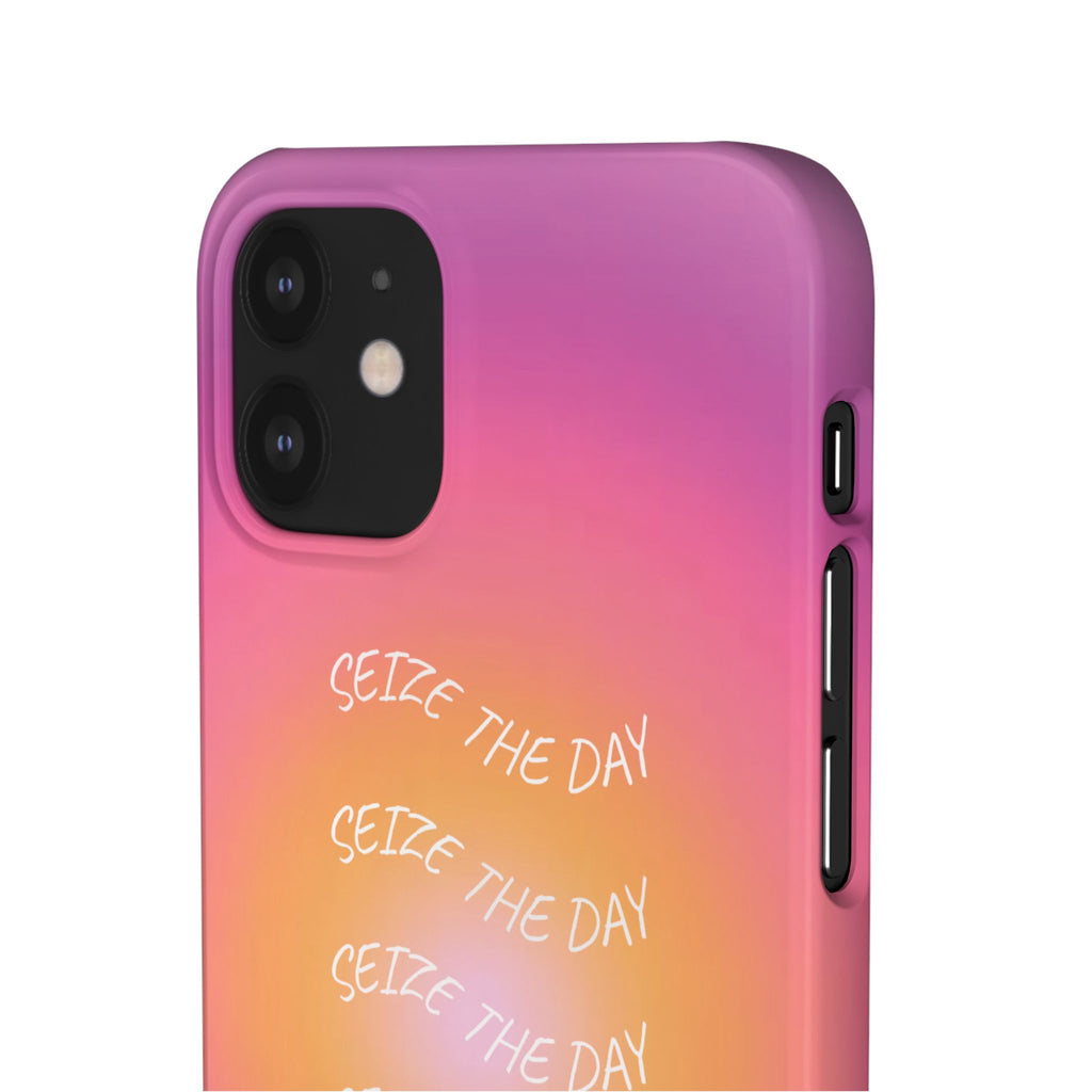 Carpe Diem Sunburst Gradient Snap Phone Case