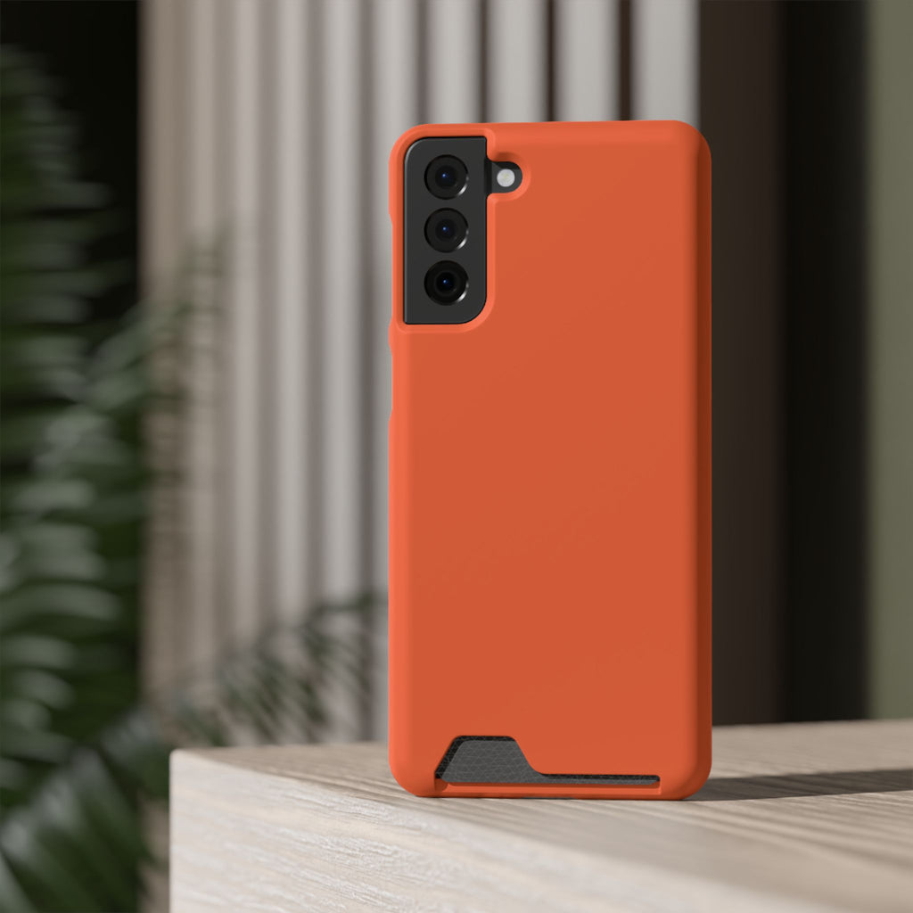 Orange Card-Holder Phone Case