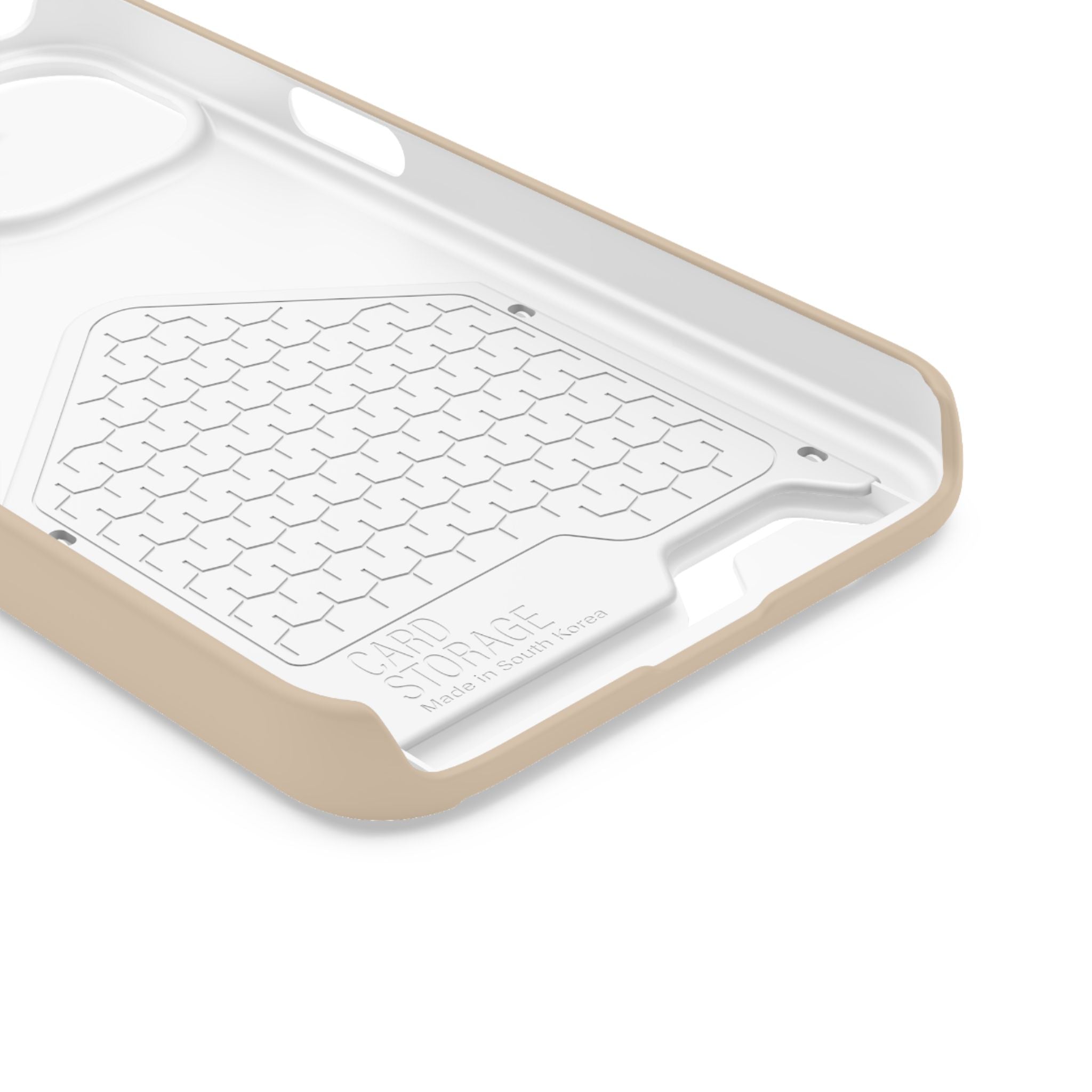 Beige Card-Holder Phone Case