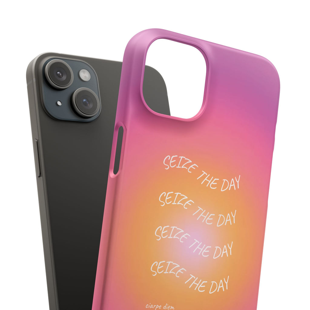 Carpe Diem Sunburst Gradient Snap Phone Case