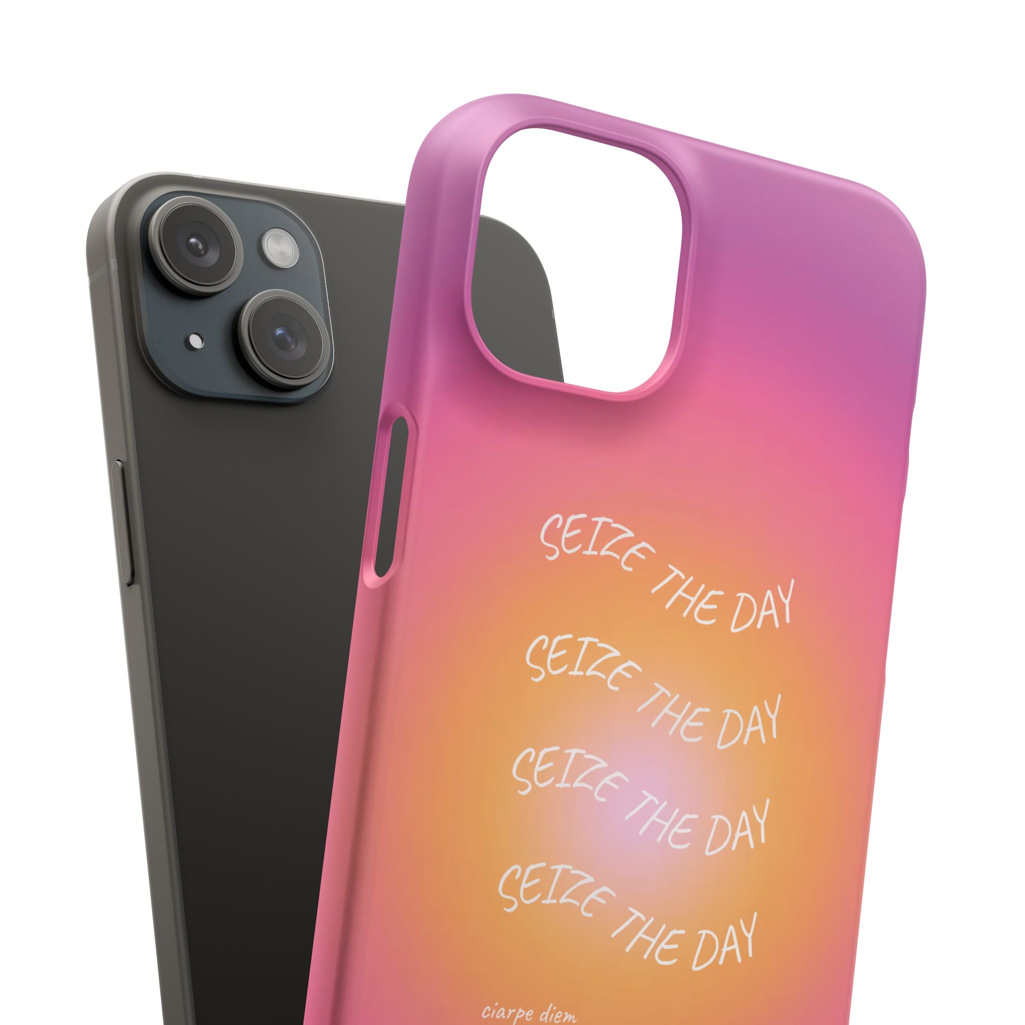 Carpe Diem Sunburst Gradient Snap Phone Case