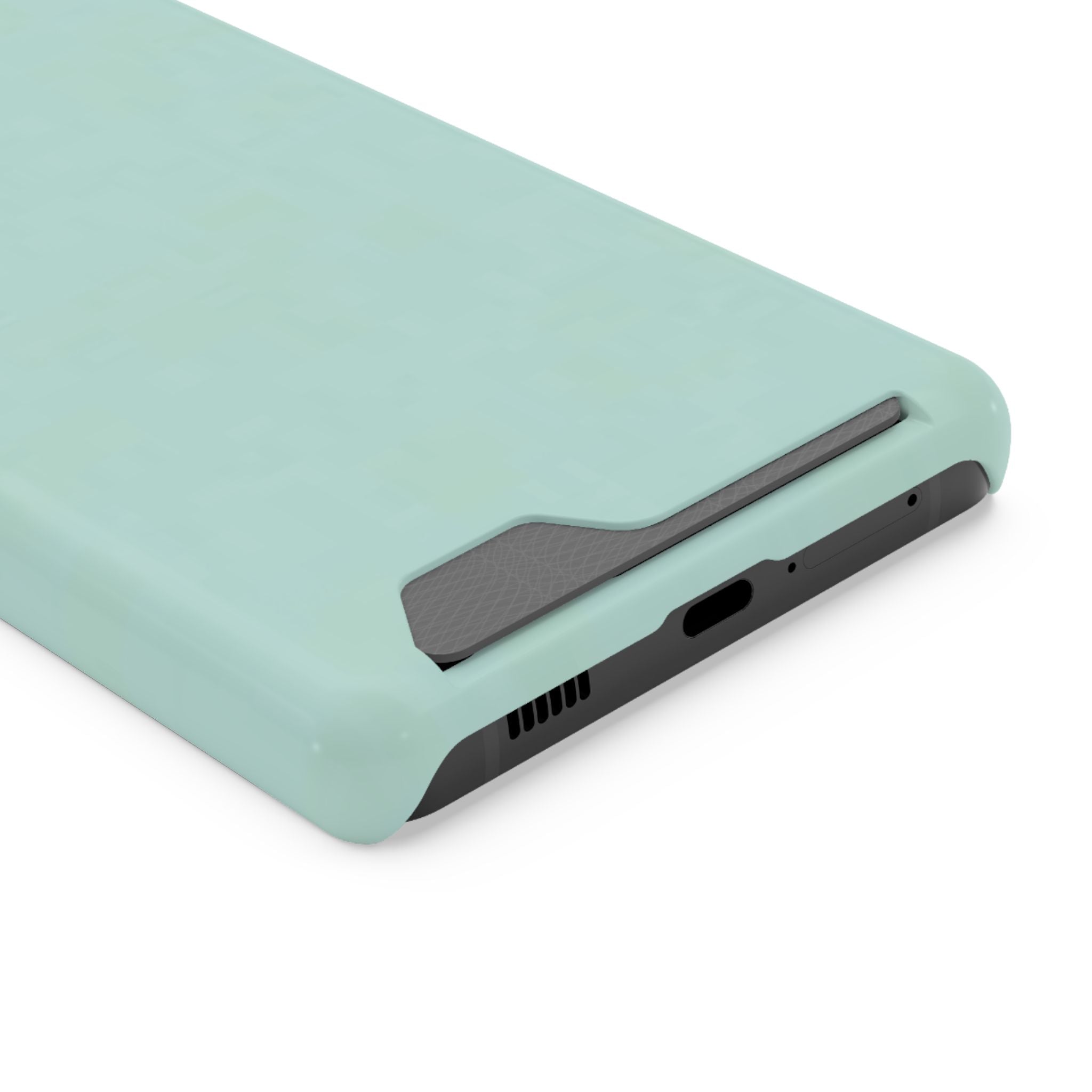 Light Mint Card Holder Phone Case