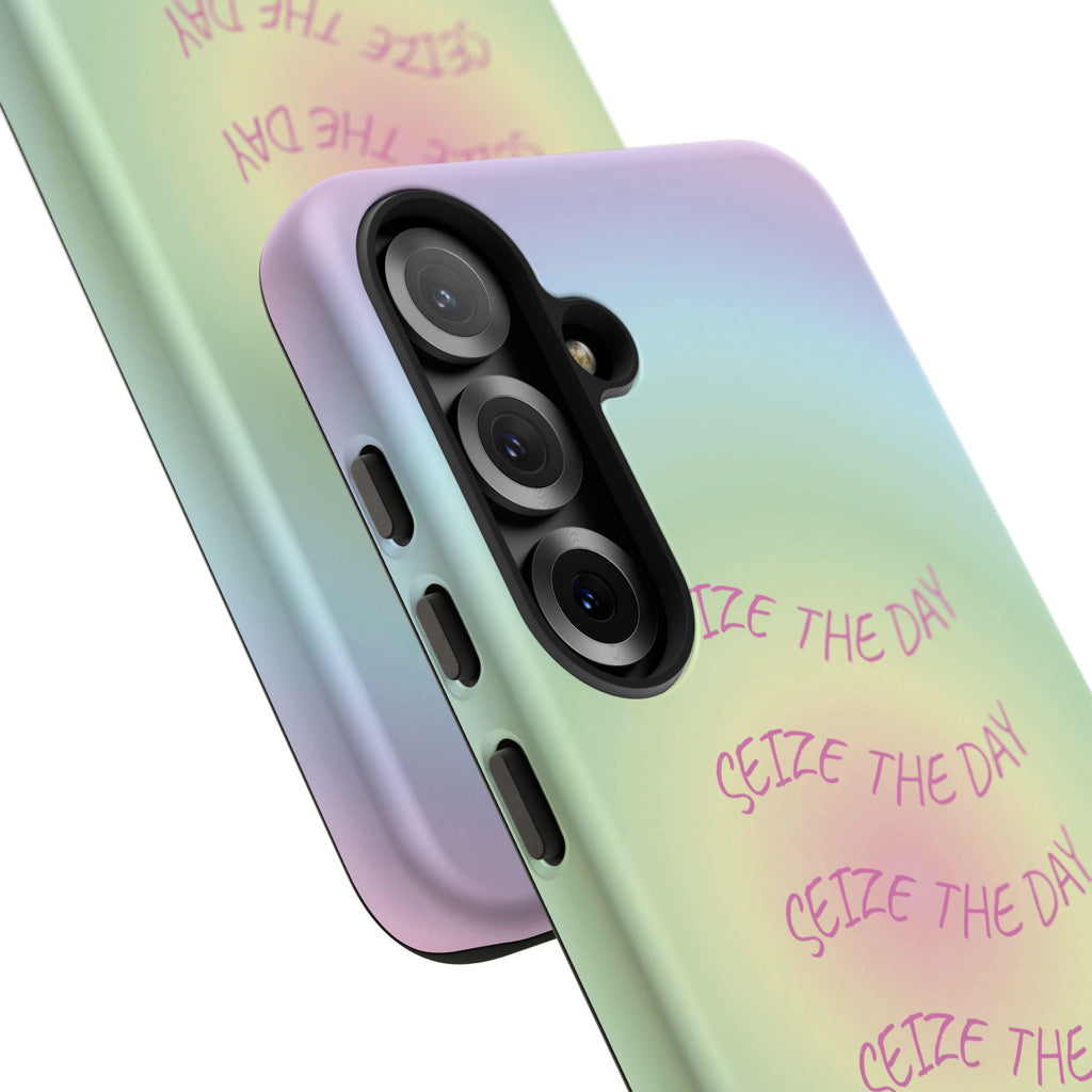 Bermuda Halo Seize The Day Pastel Gradient Tough Phone Case