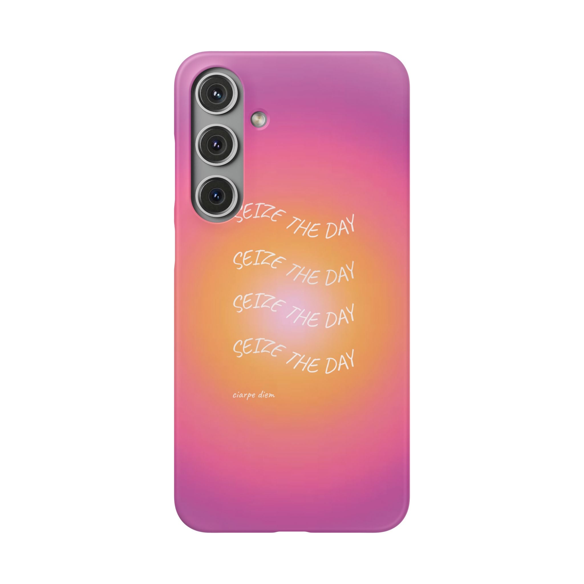 Carpe Diem Sunburst Gradient Snap Phone Case