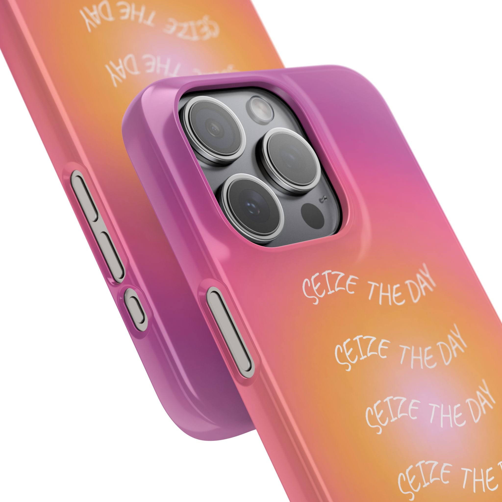 Carpe Diem Sunburst Gradient Snap Phone Case
