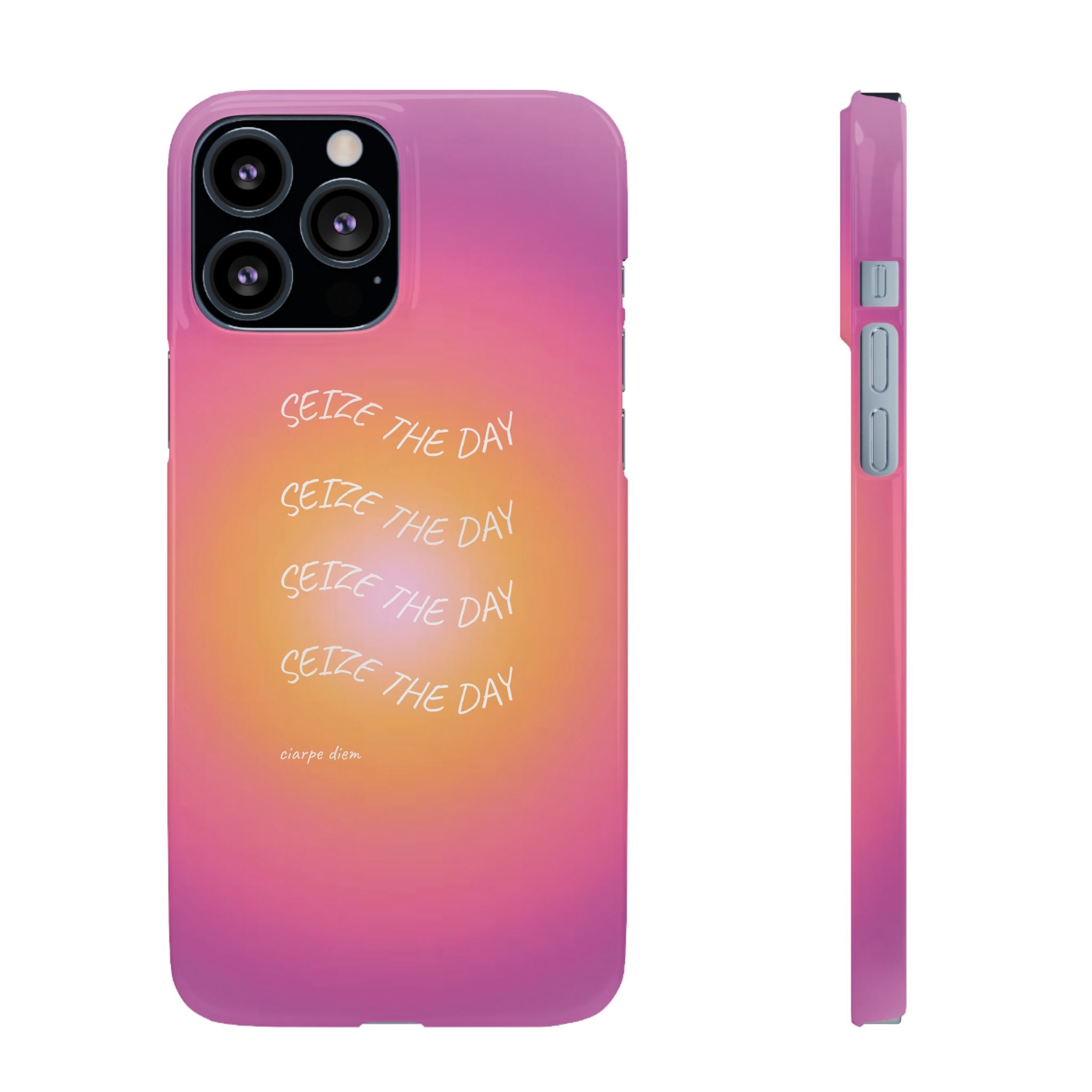 Carpe Diem Sunburst Gradient Snap Phone Case