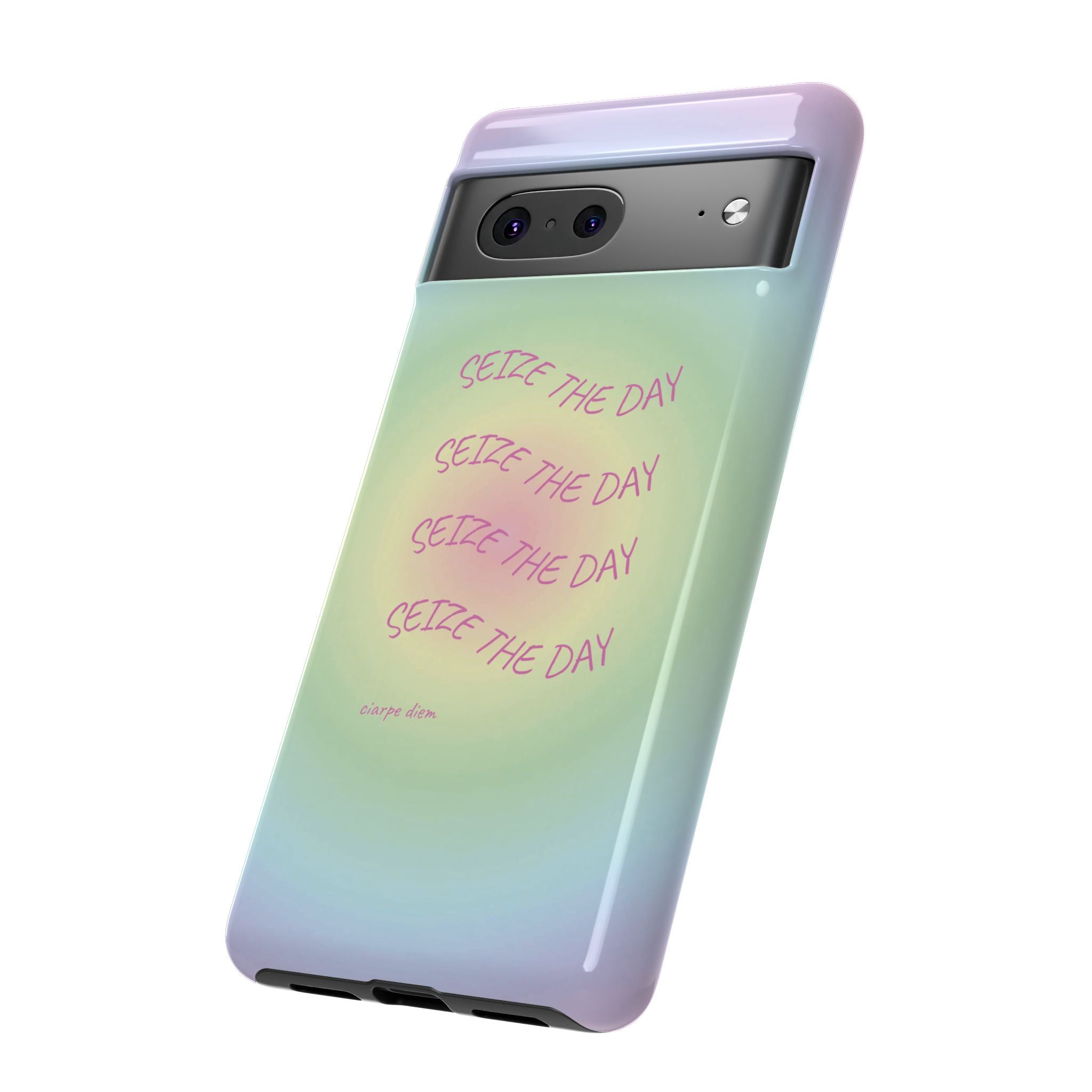 Bermuda Halo Seize The Day Pastel Gradient Tough Phone Case