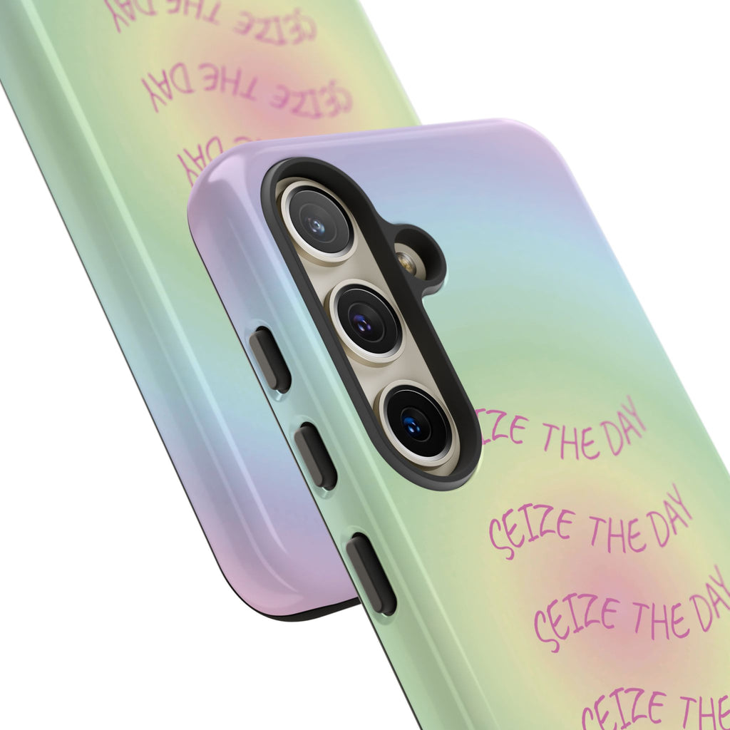 Bermuda Halo Seize The Day Pastel Gradient Tough Phone Case