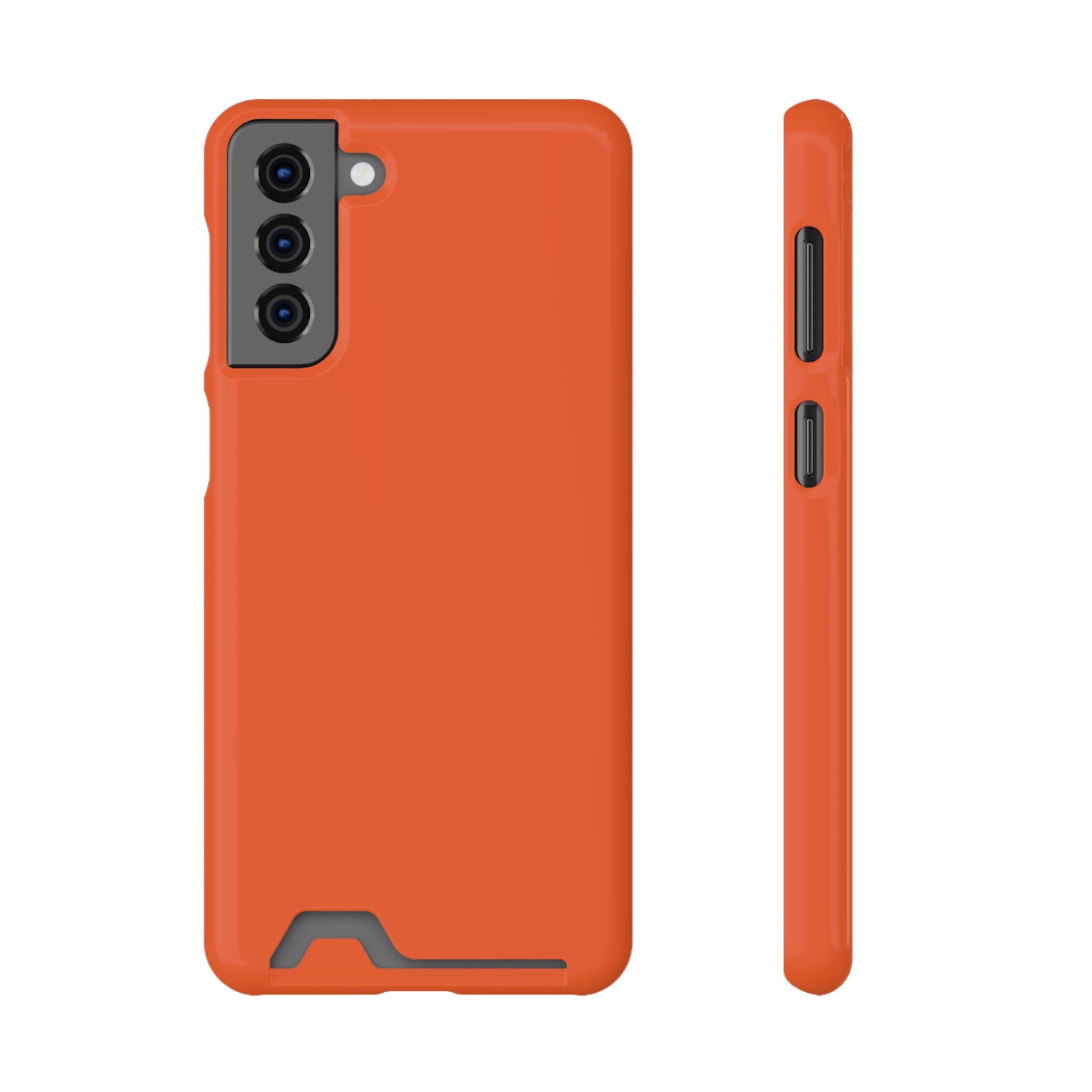 Orange Card-Holder Phone Case