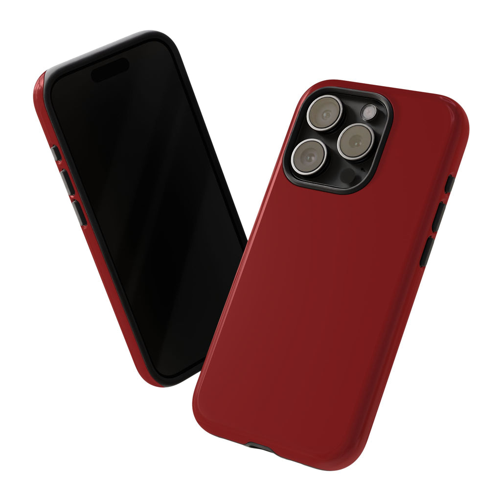 Dark Red Protective Phone Case