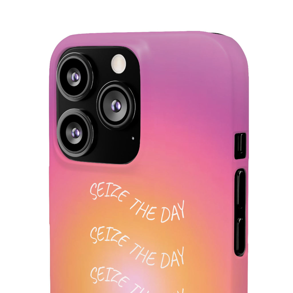 Carpe Diem Sunburst Gradient Snap Phone Case