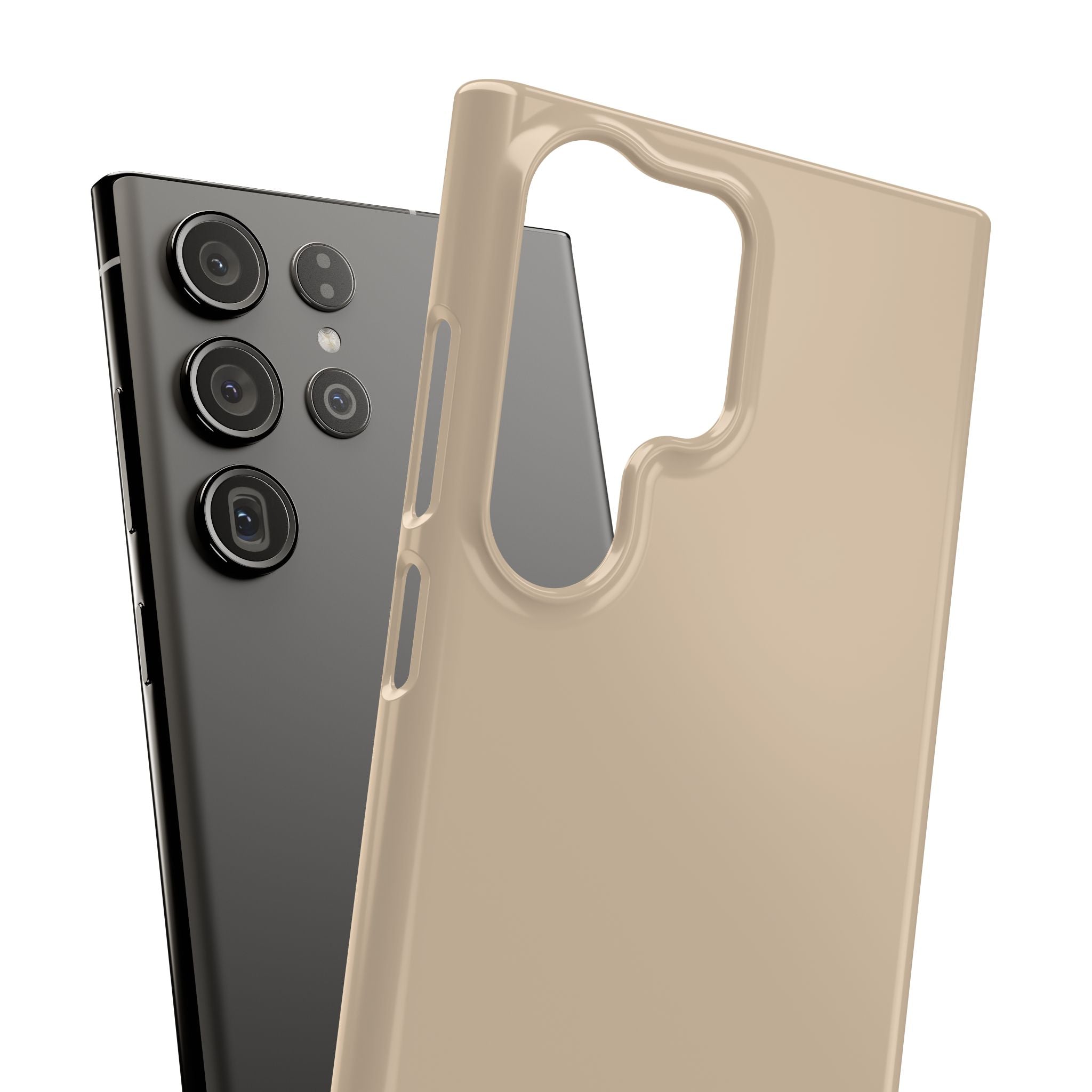 Beige Snap Phone Case