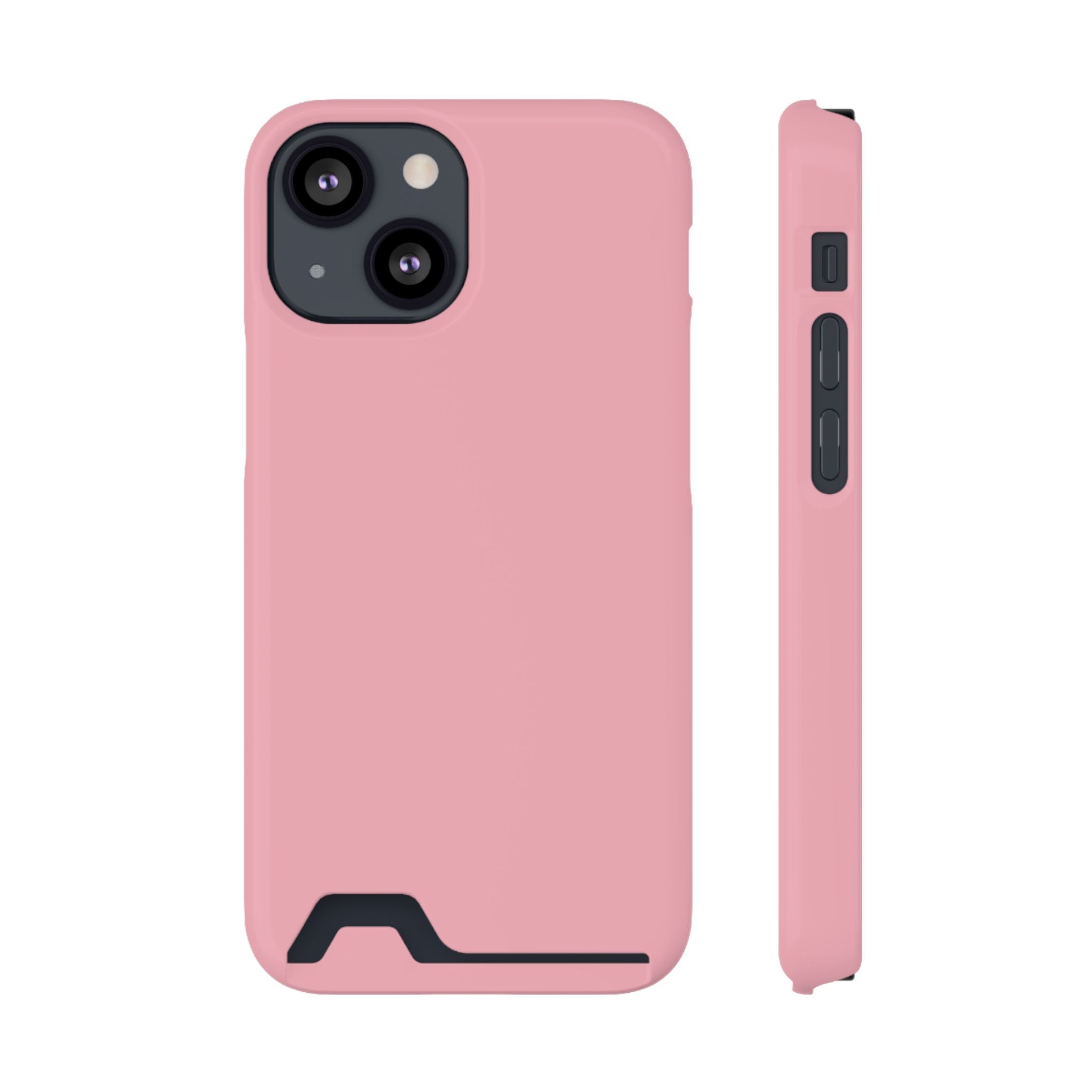 Pink Phone Case with Built-In Card Holder