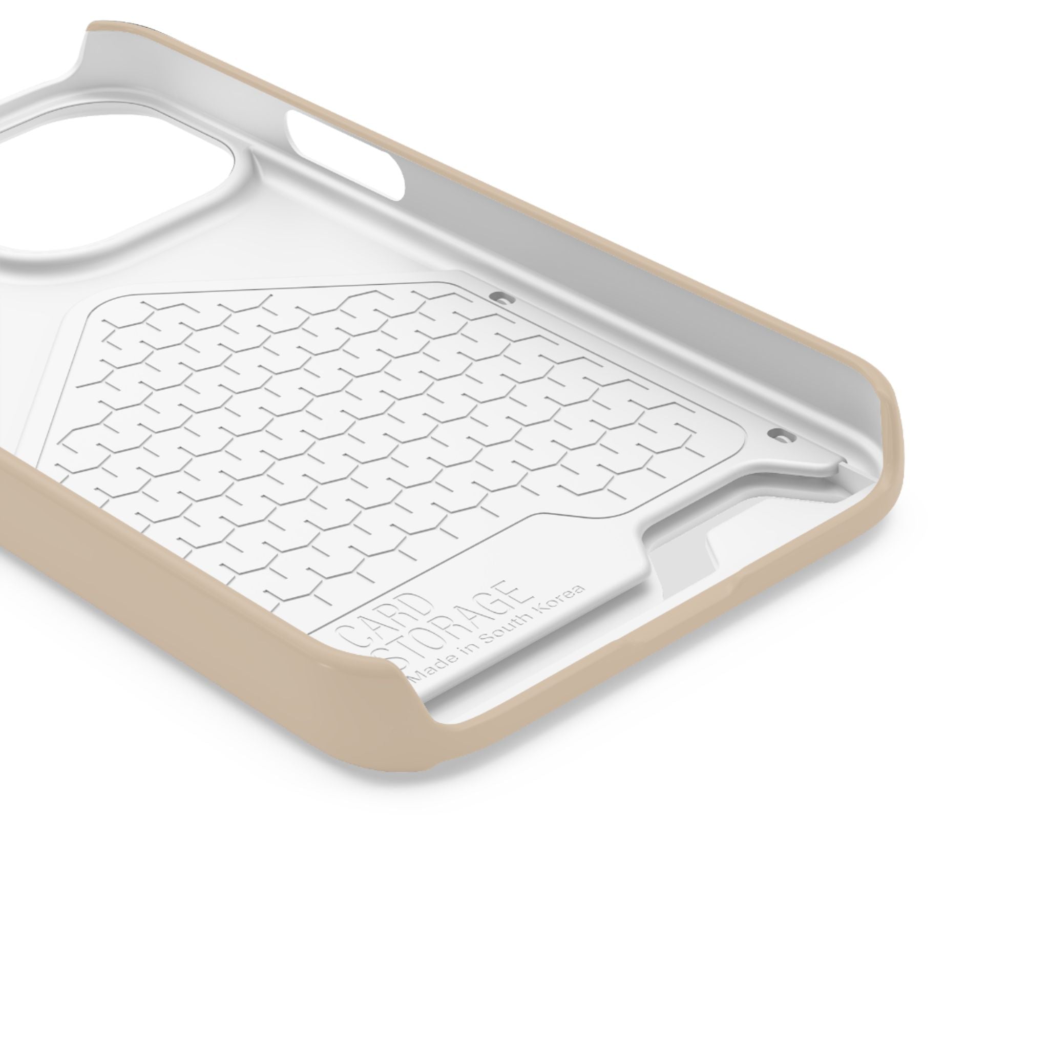 Beige Card-Holder Phone Case