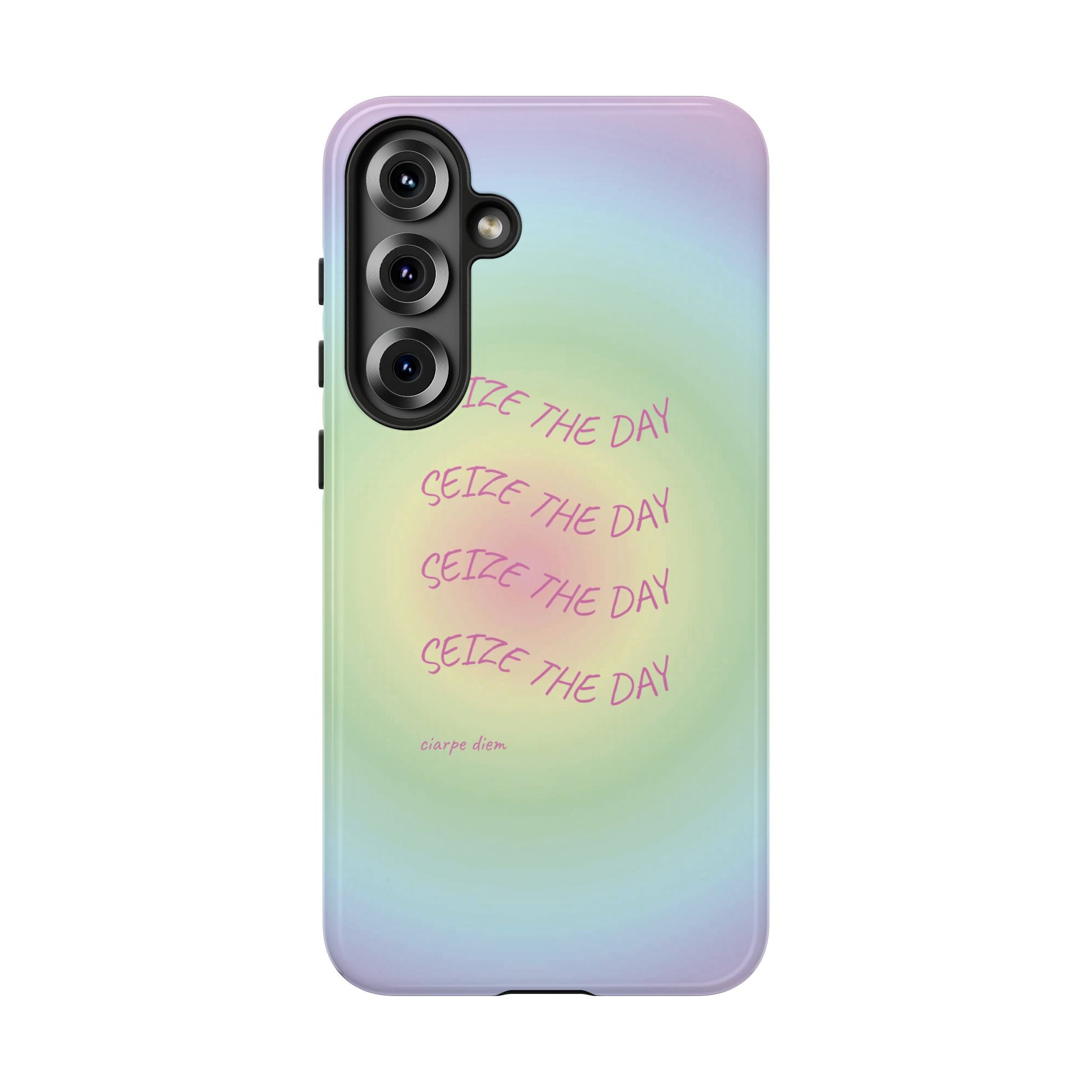 Bermuda Halo Seize The Day Pastel Gradient Tough Phone Case