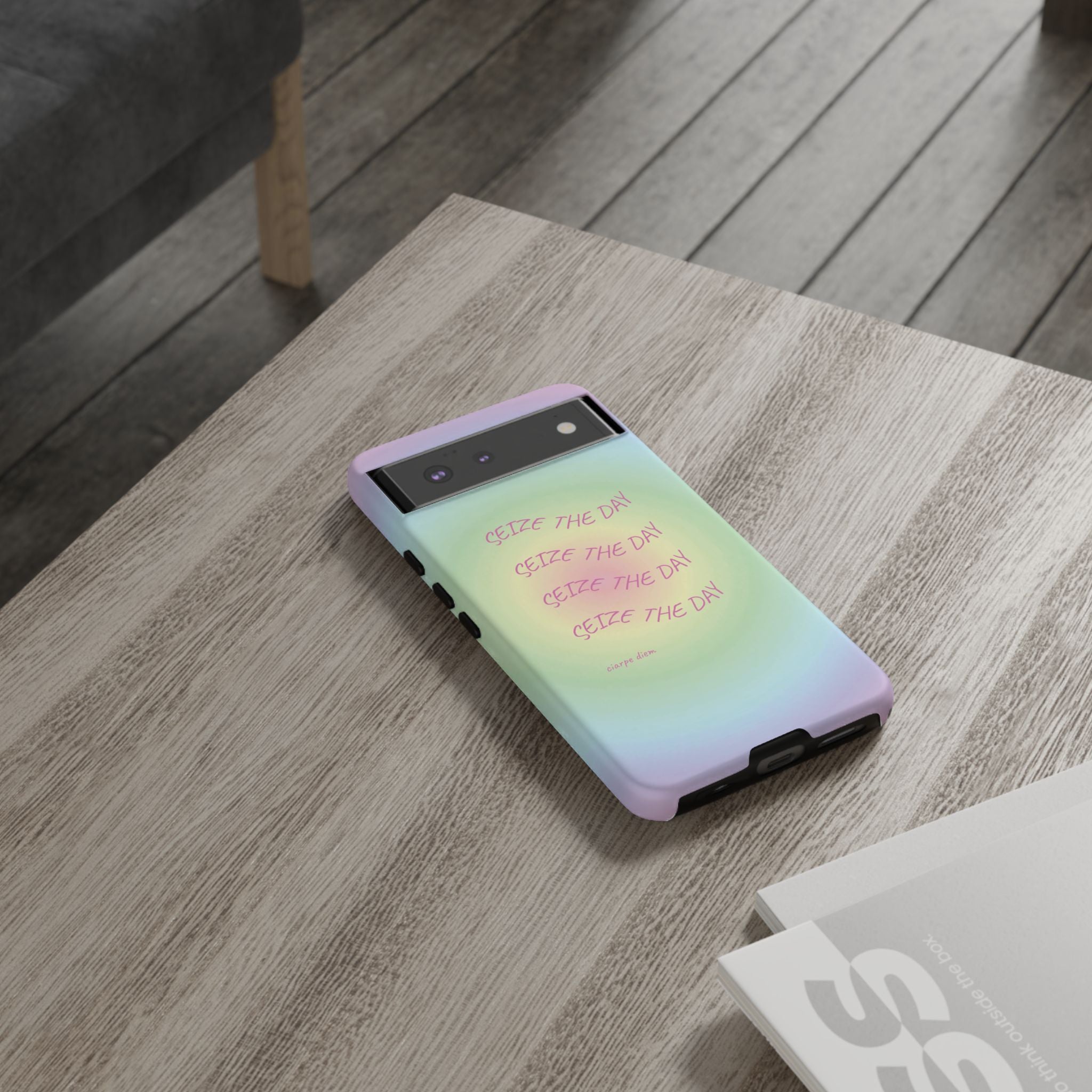 Bermuda Halo Seize The Day Pastel Gradient Tough Phone Case