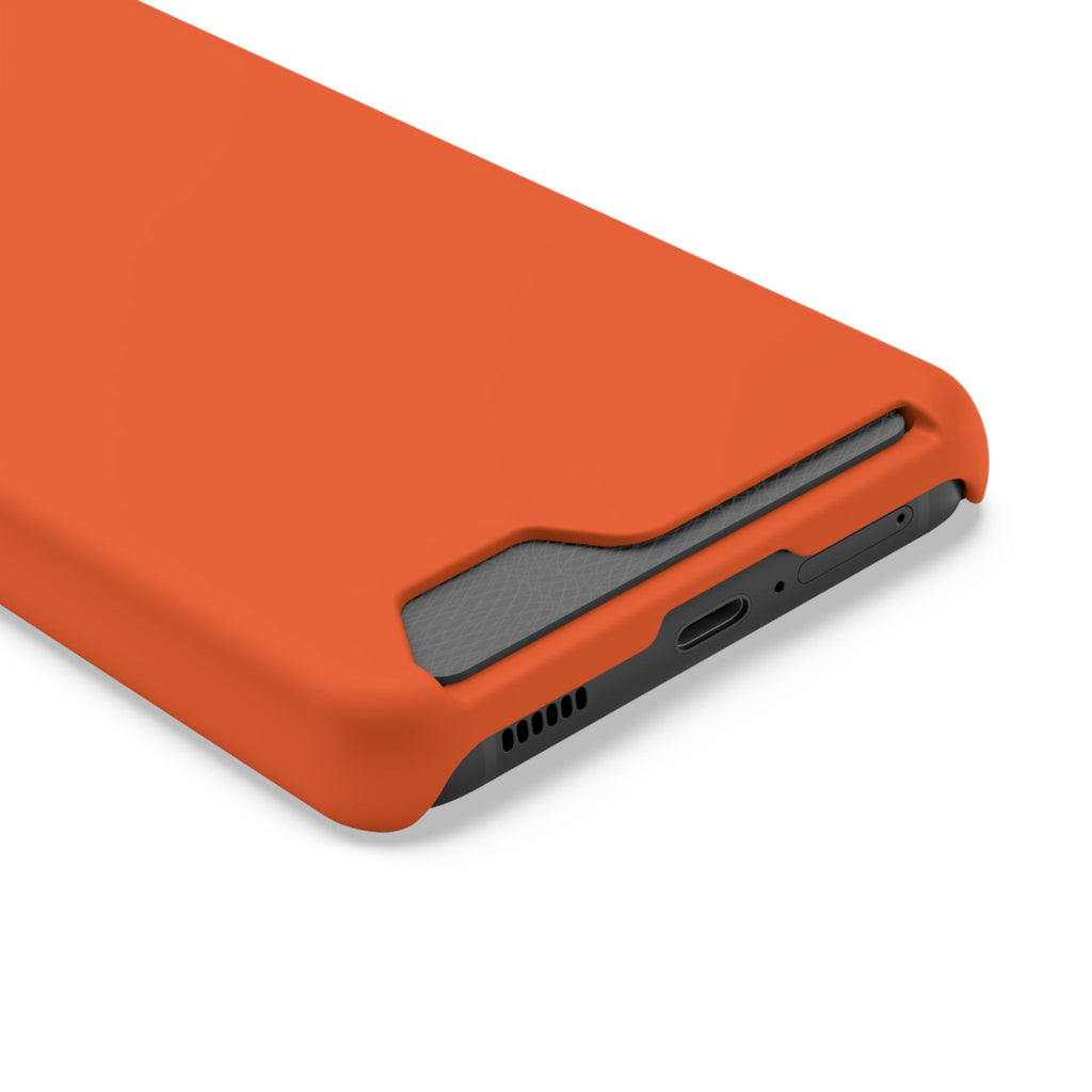 Orange Card-Holder Phone Case
