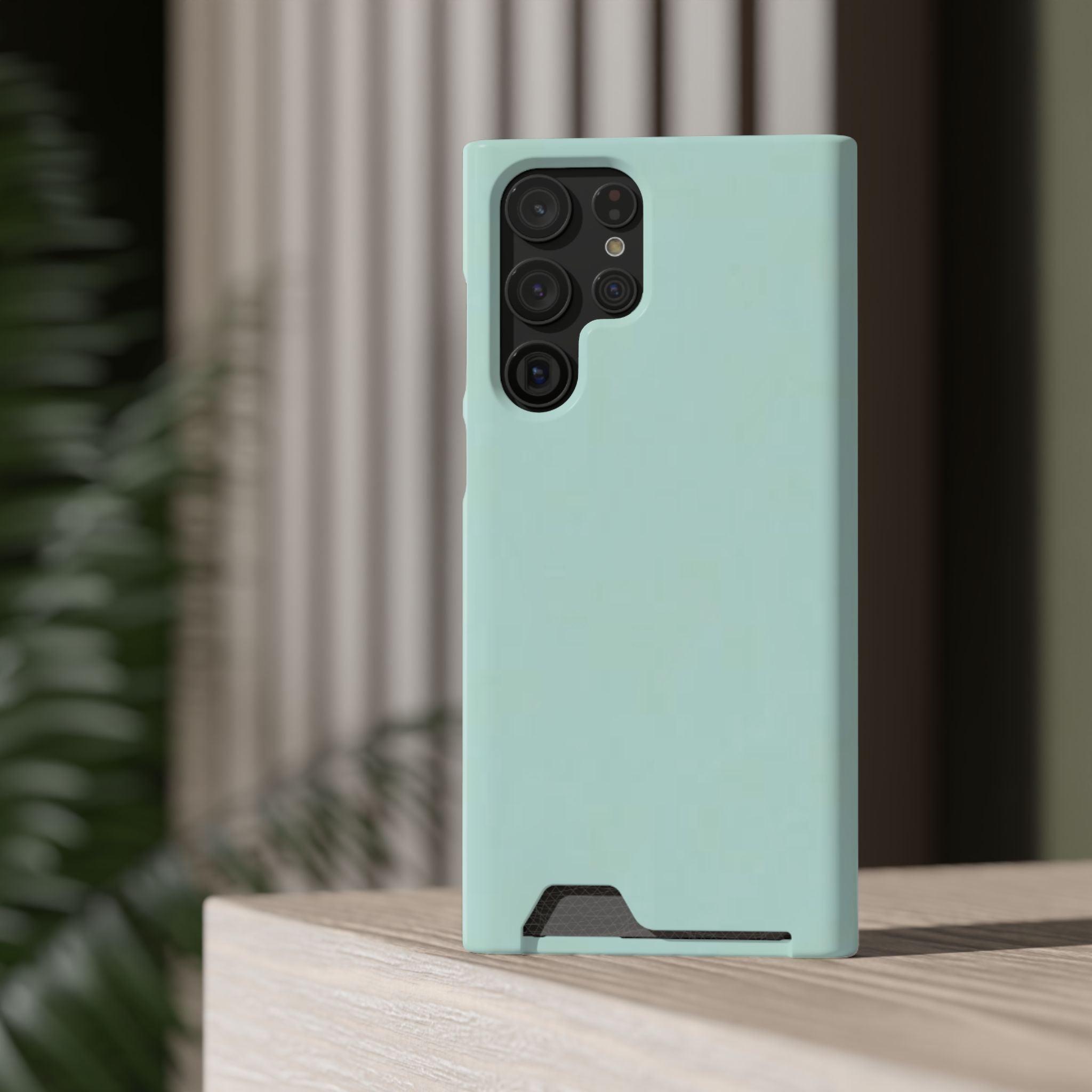 Light Mint Card Holder Phone Case