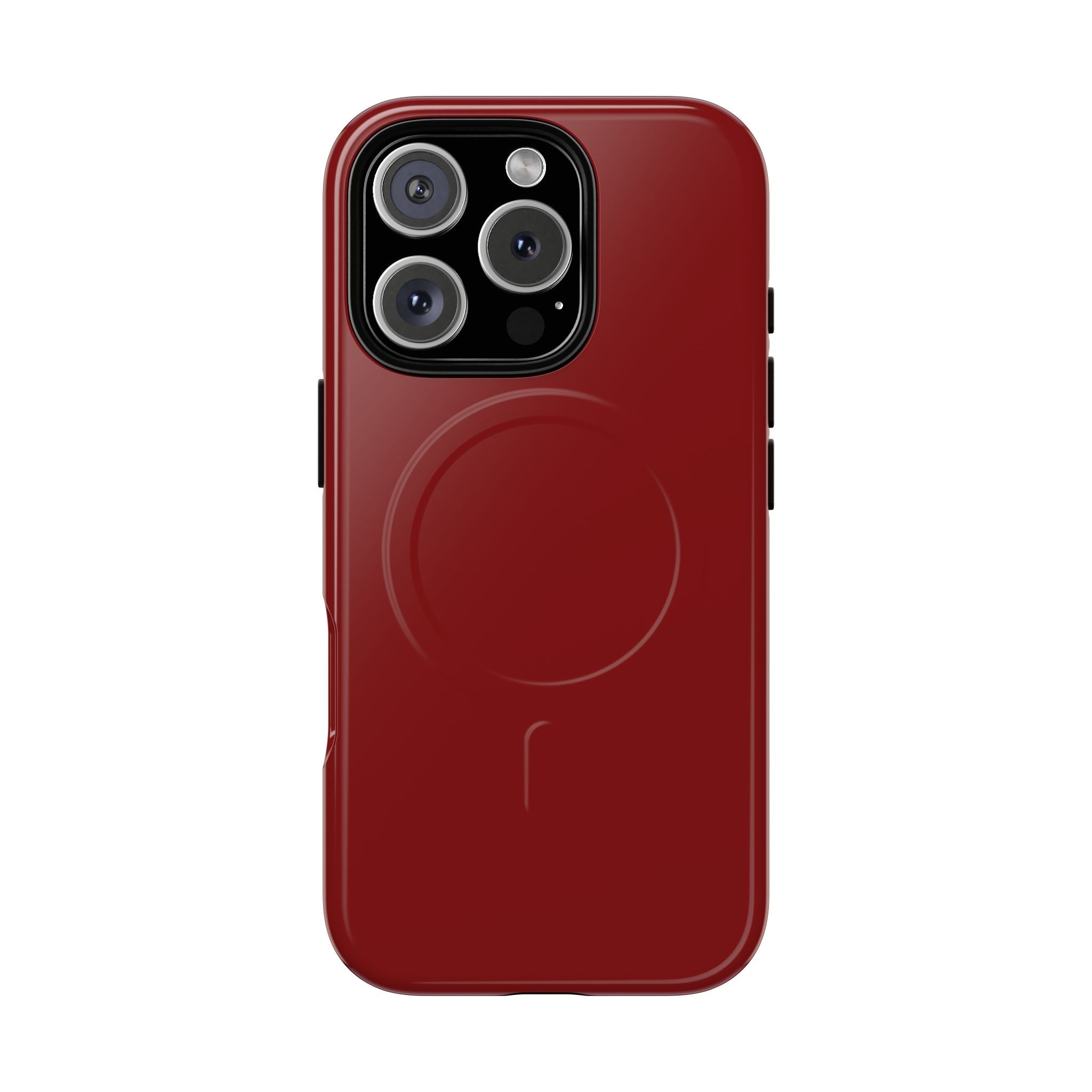 Dark Red MagSafe Protective Phone Case