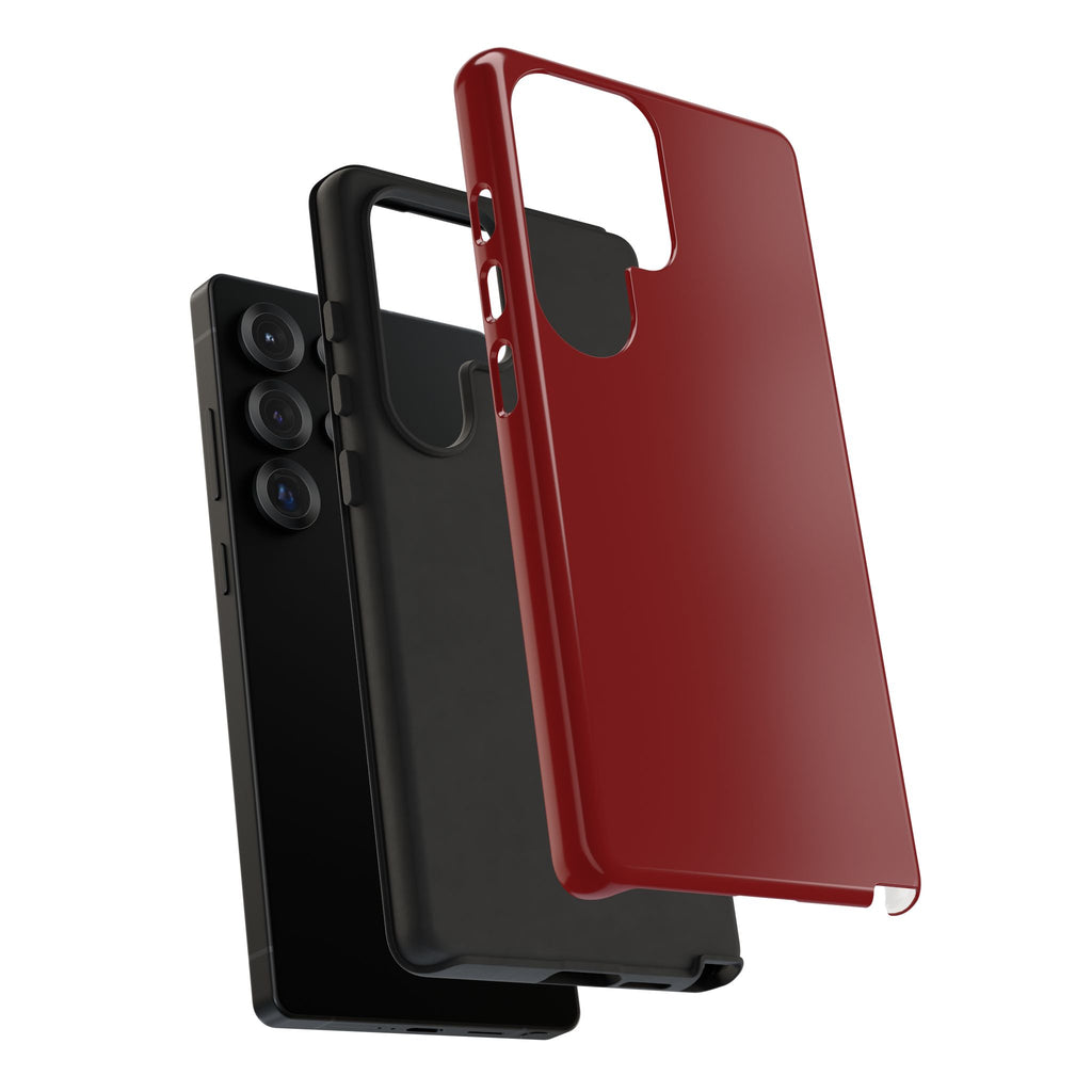 Dark Red Protective Phone Case