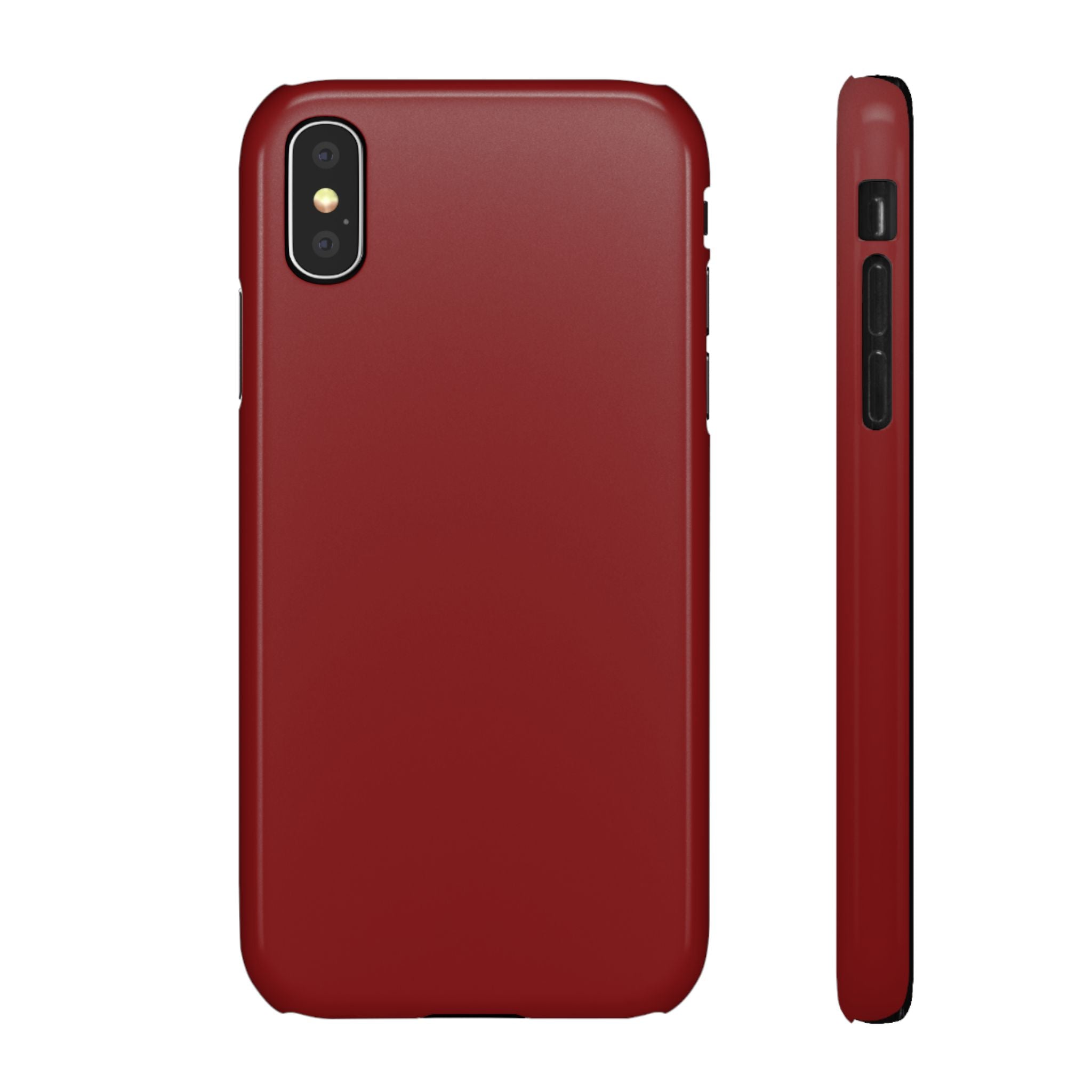 Dark Red Snap Phone Case