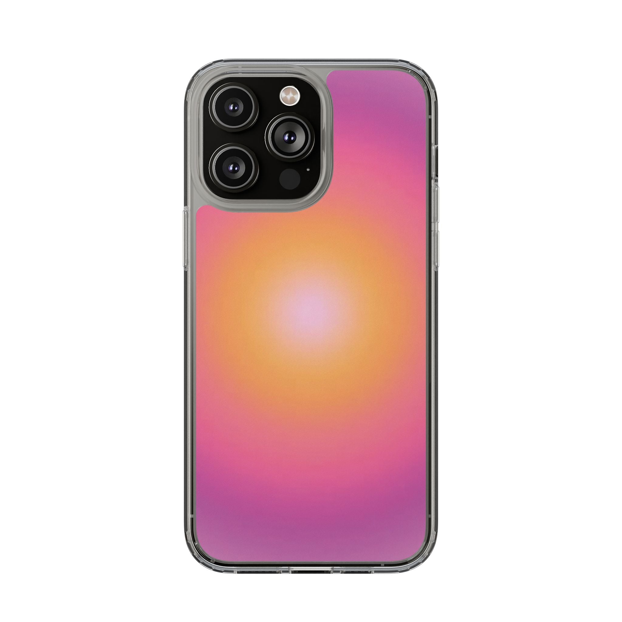 Sunset Gradient Clear Protective Cover
