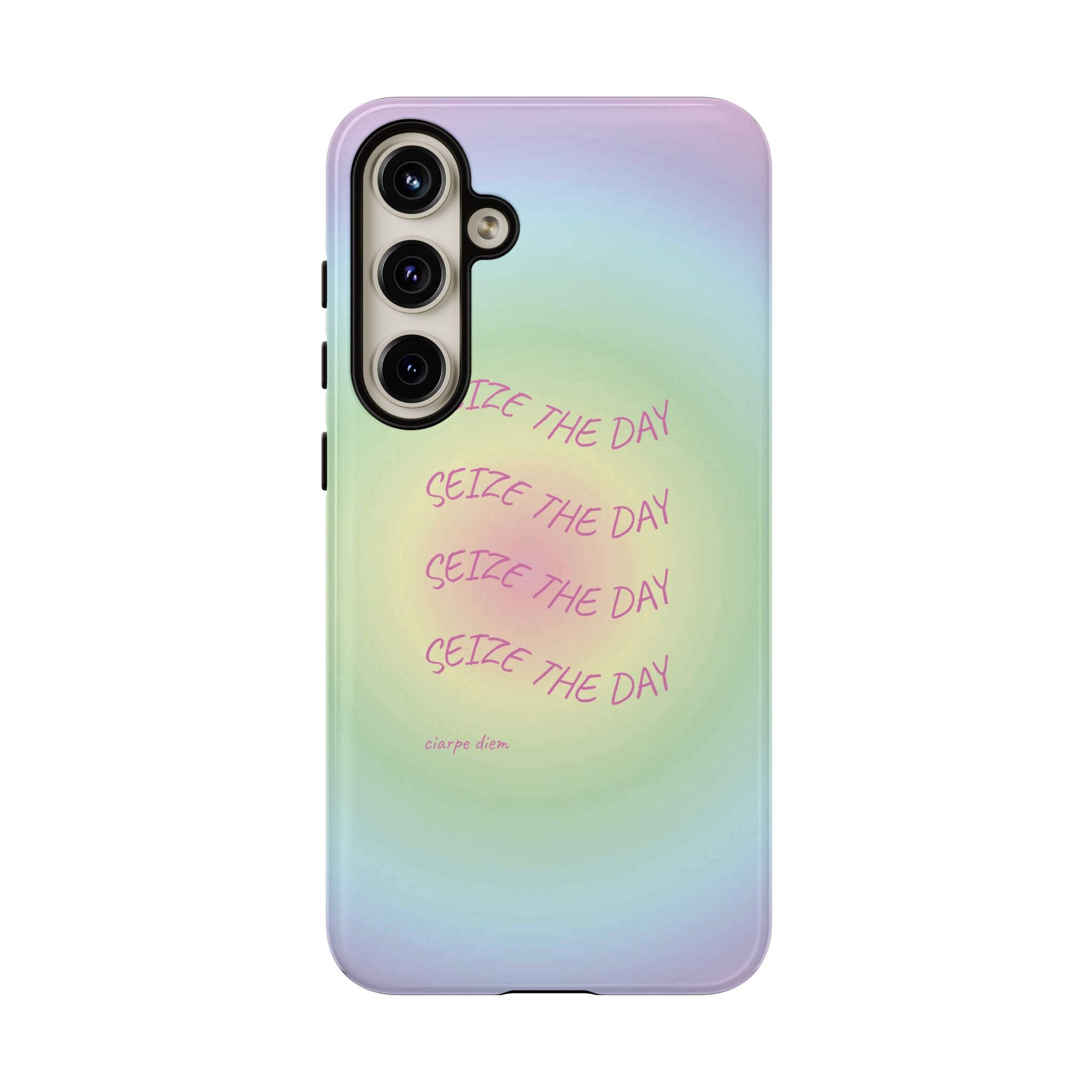 Bermuda Halo Seize The Day Pastel Gradient Tough Phone Case