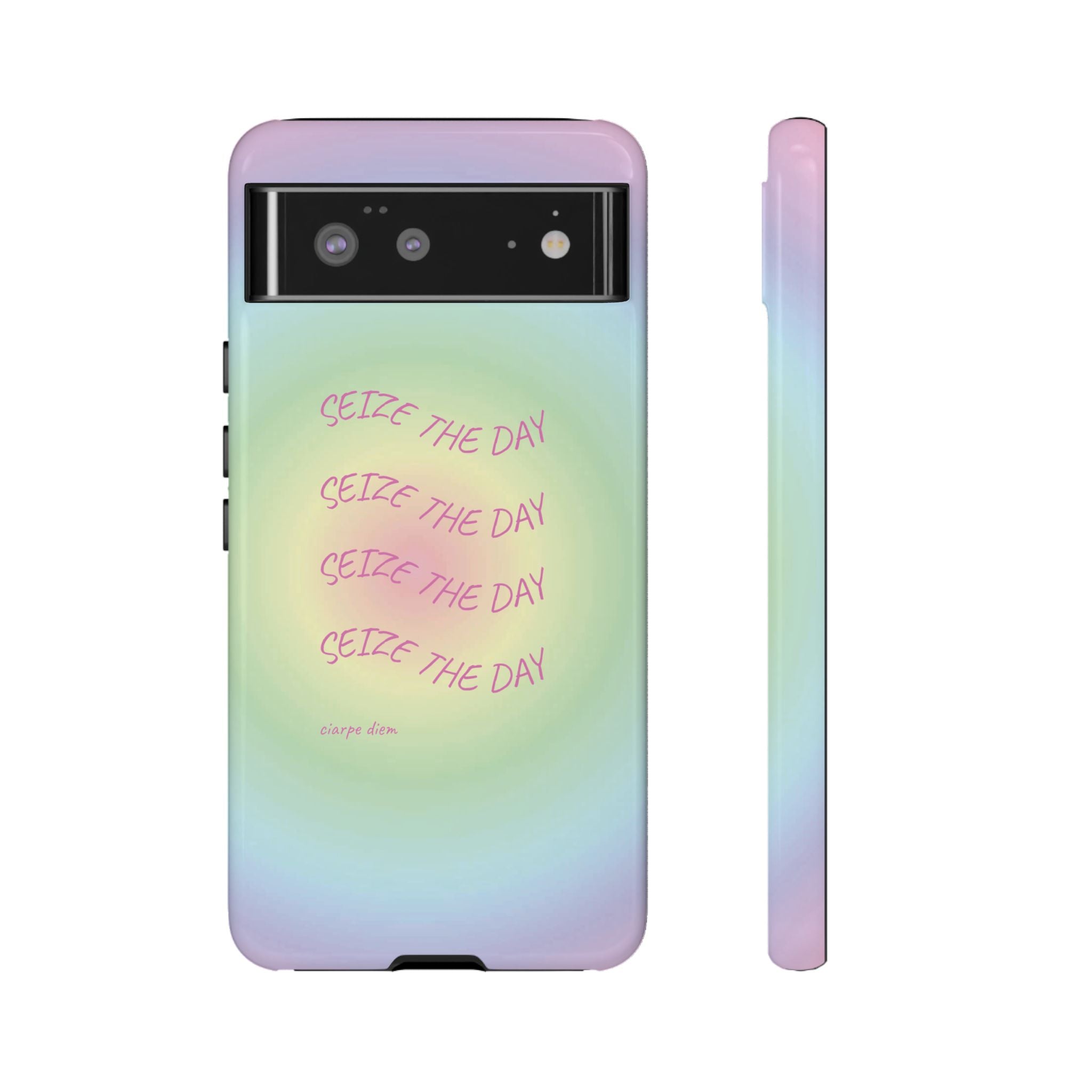 Bermuda Halo Seize The Day Pastel Gradient Tough Phone Case