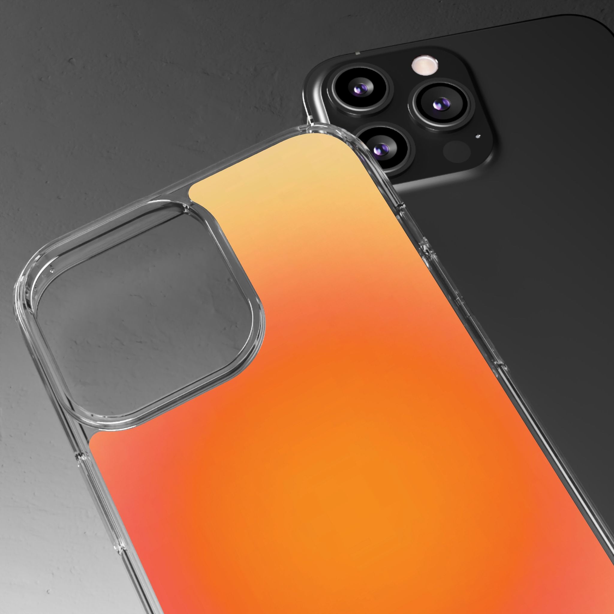Clear Sunburst Protective Phone Case