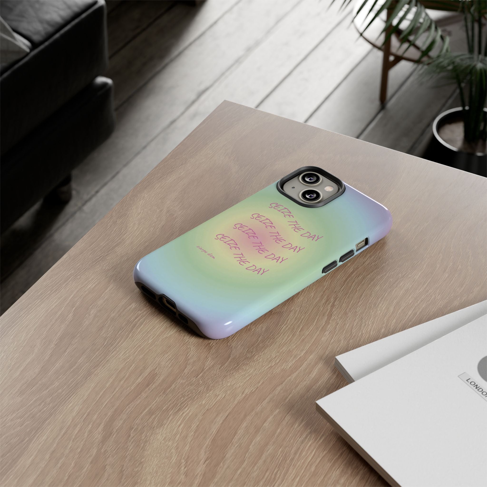 Bermuda Halo Seize The Day Pastel Gradient Tough Phone Case