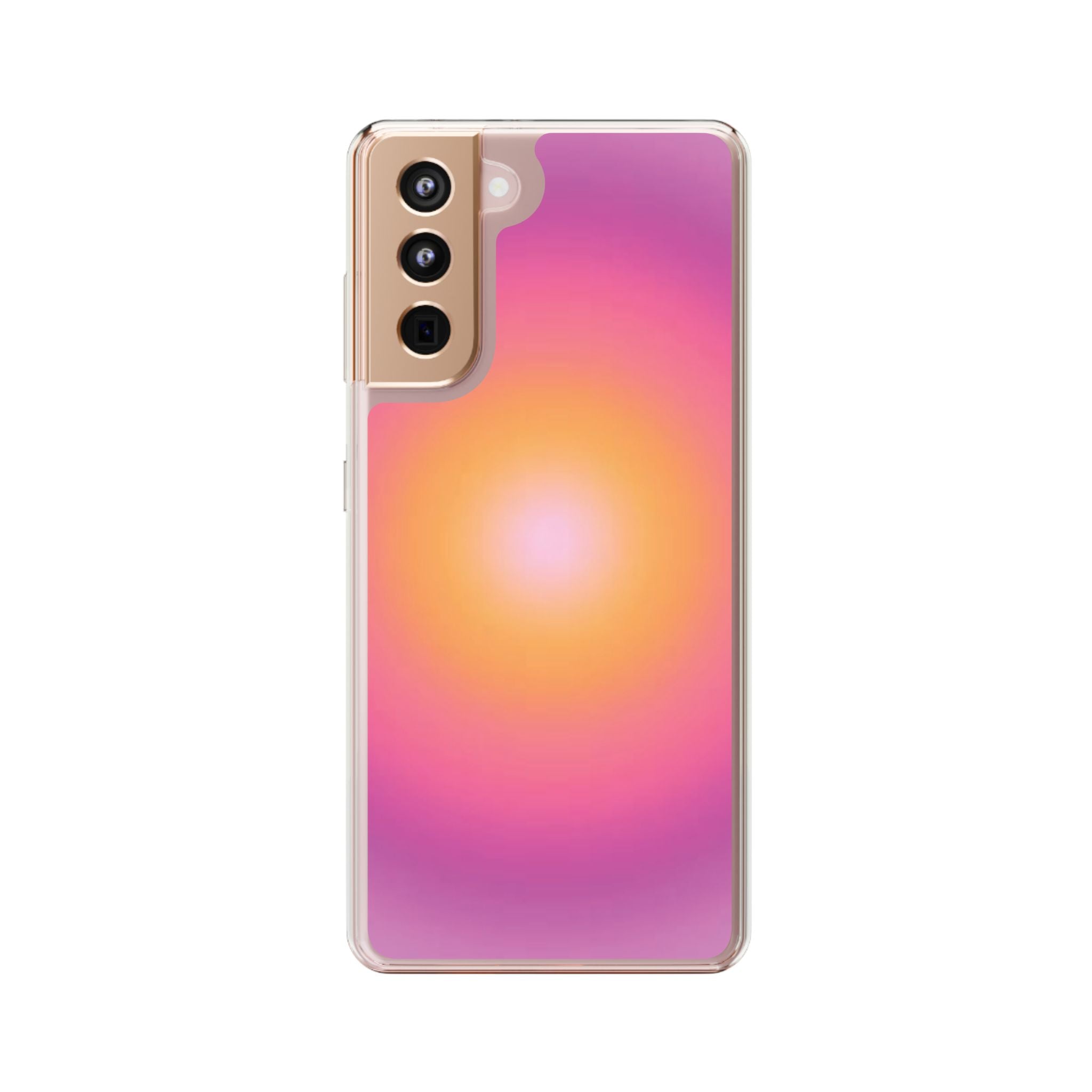 Sunset Gradient Clear Protective Cover