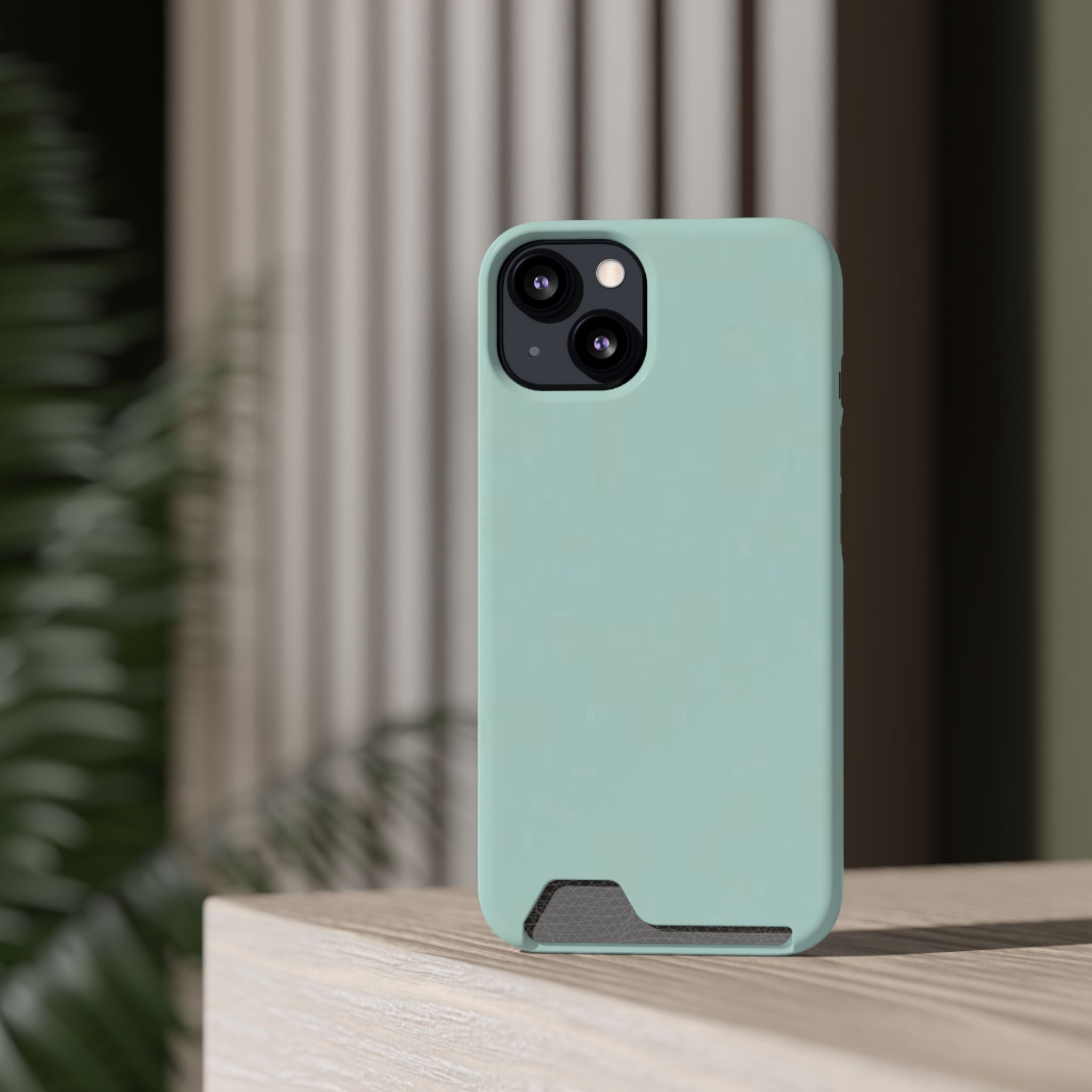 Light Mint Card Holder Phone Case