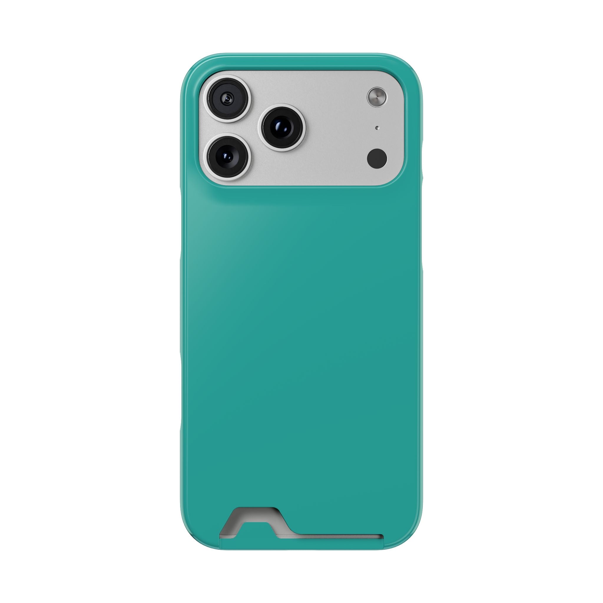Teal Card-Holder Phone Case