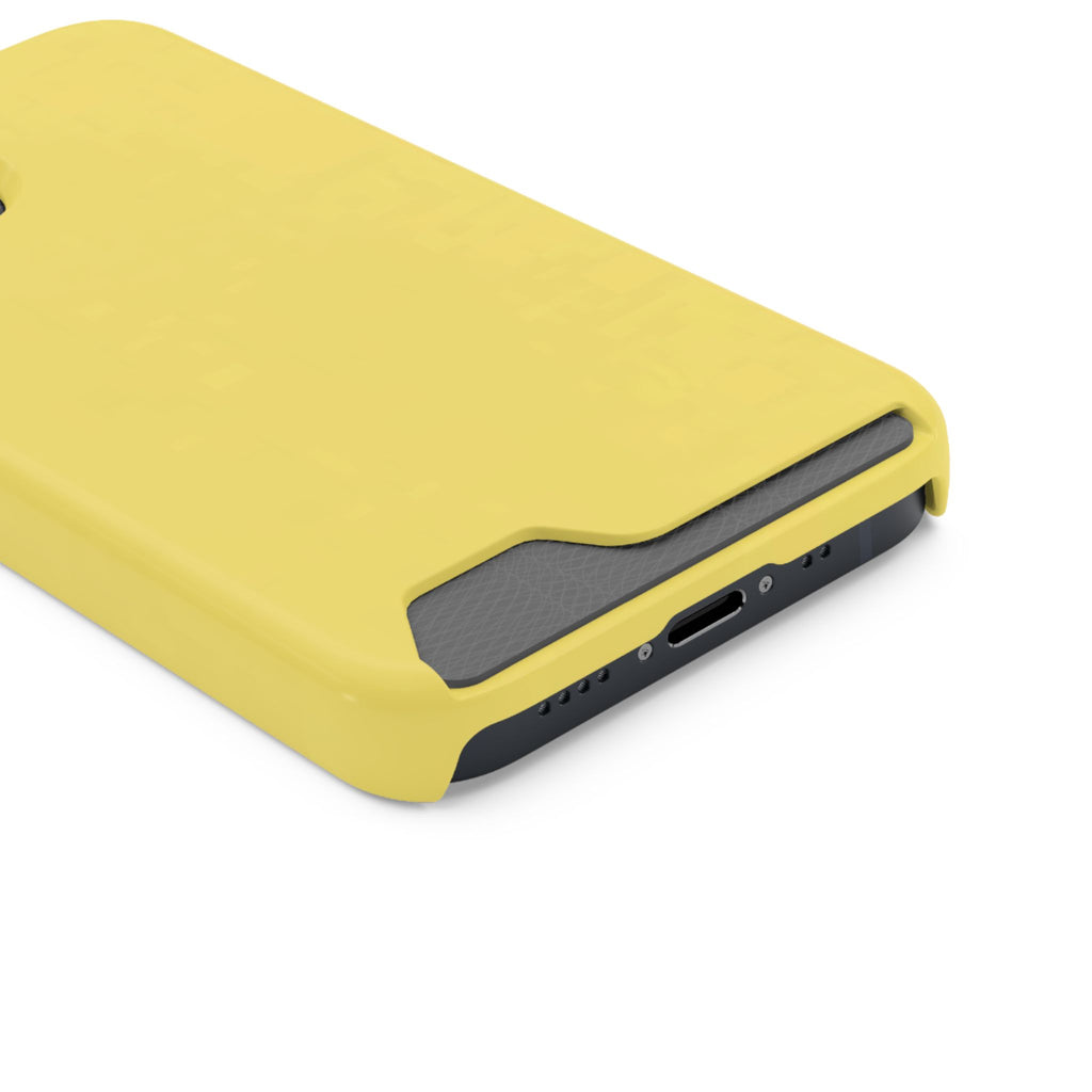Yellow Card-Holder Phone Case