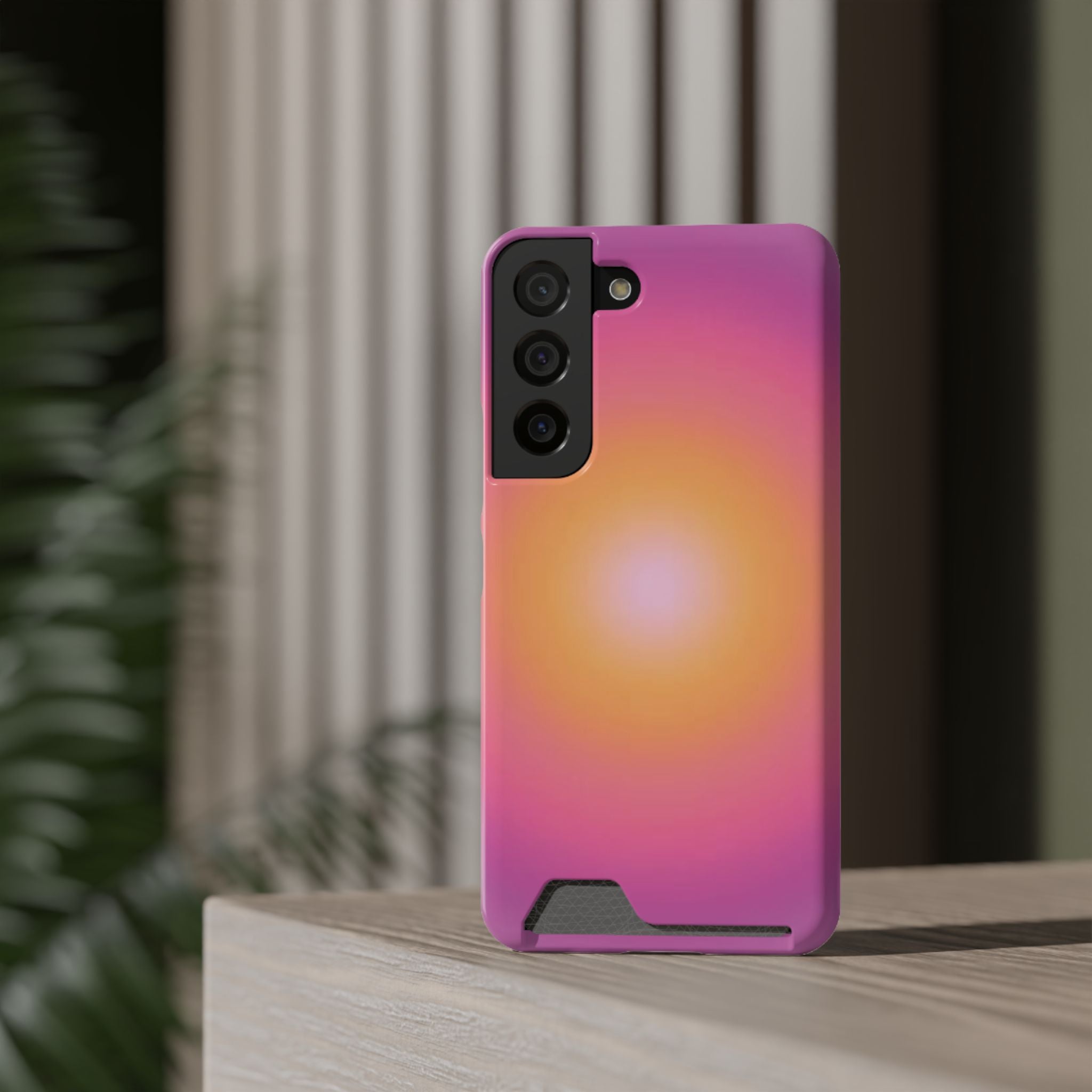 Sunset Gradient Phone Case with Card Holder