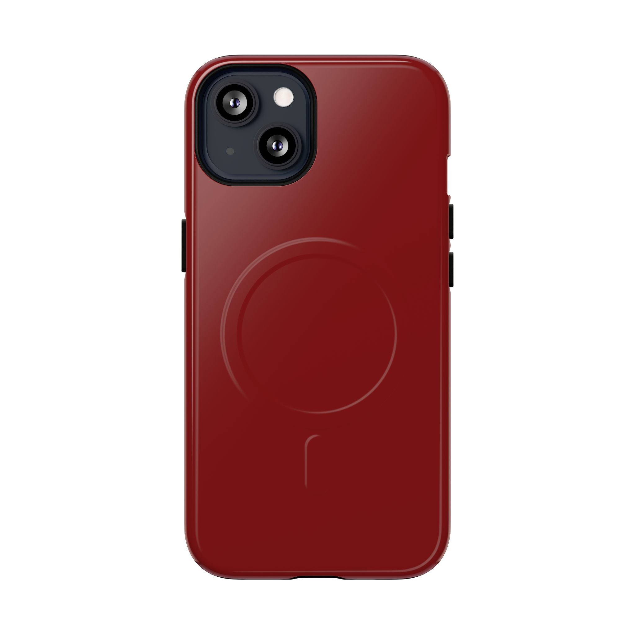 Dark Red MagSafe Protective Phone Case