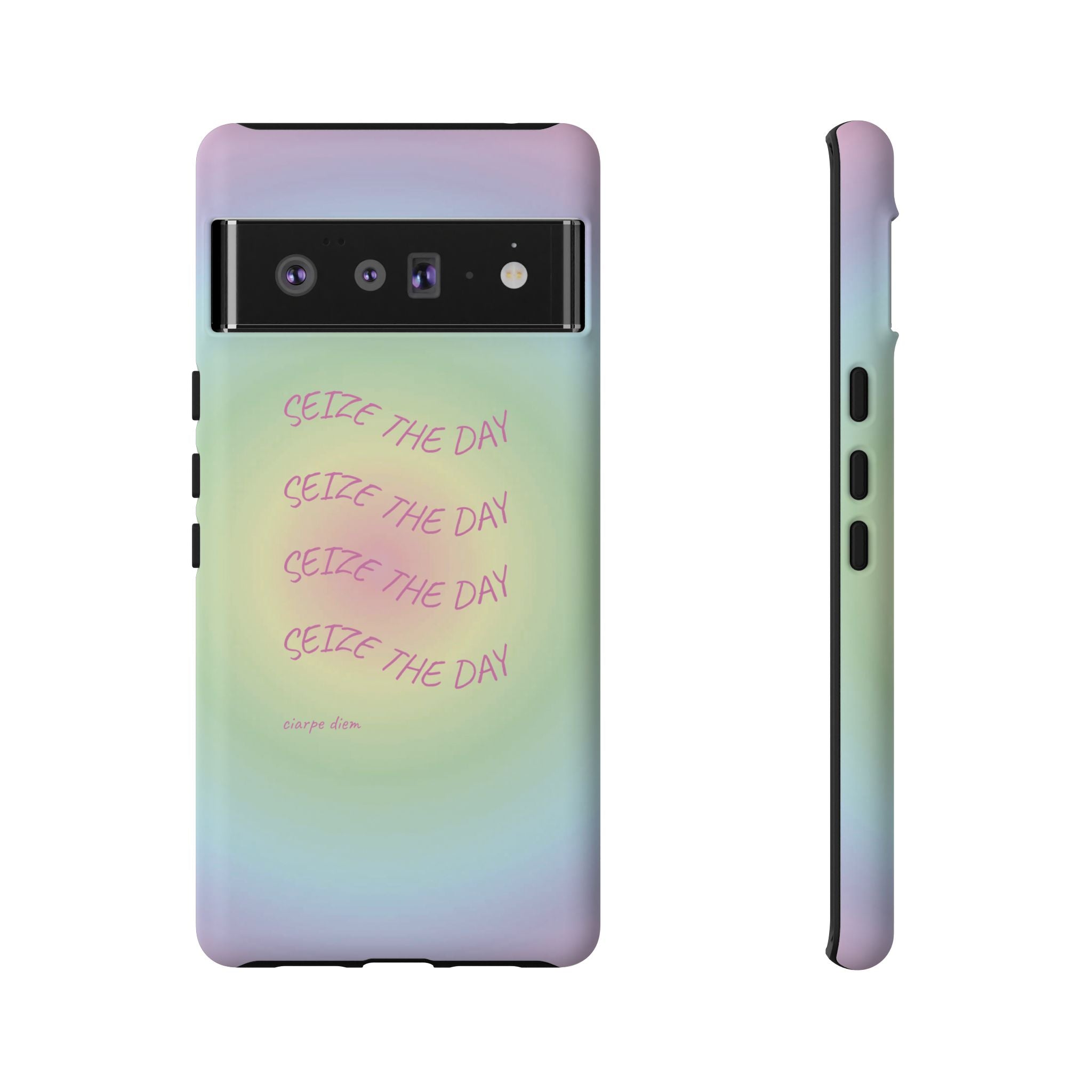 Bermuda Halo Seize The Day Pastel Gradient Tough Phone Case