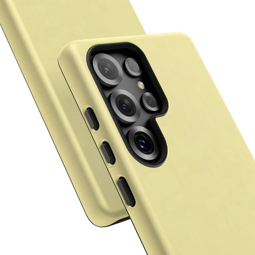Pale Yellow Protective Phone Case