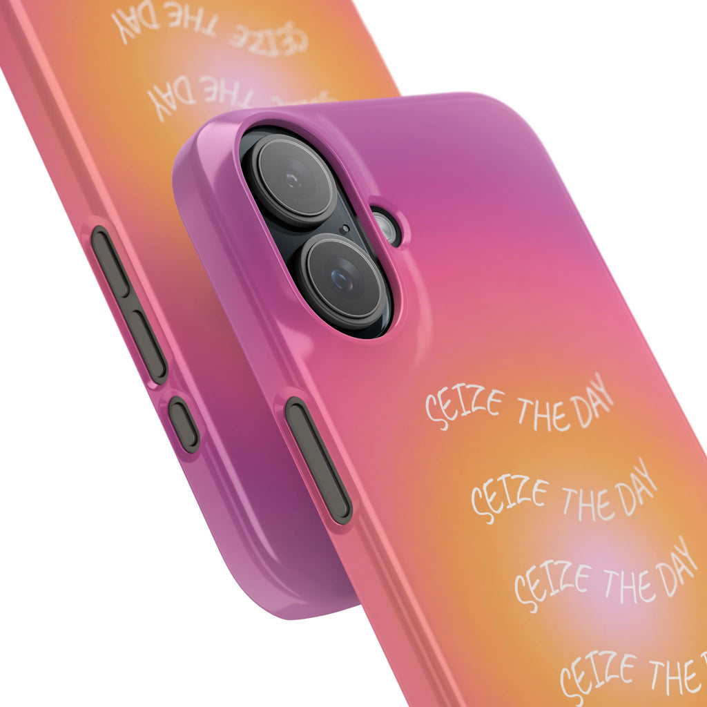 Carpe Diem Sunburst Gradient Snap Phone Case